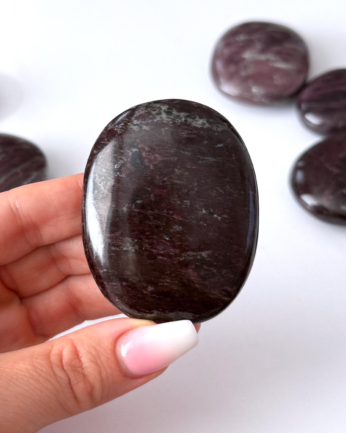 Purple Dumortierite Palm Stone