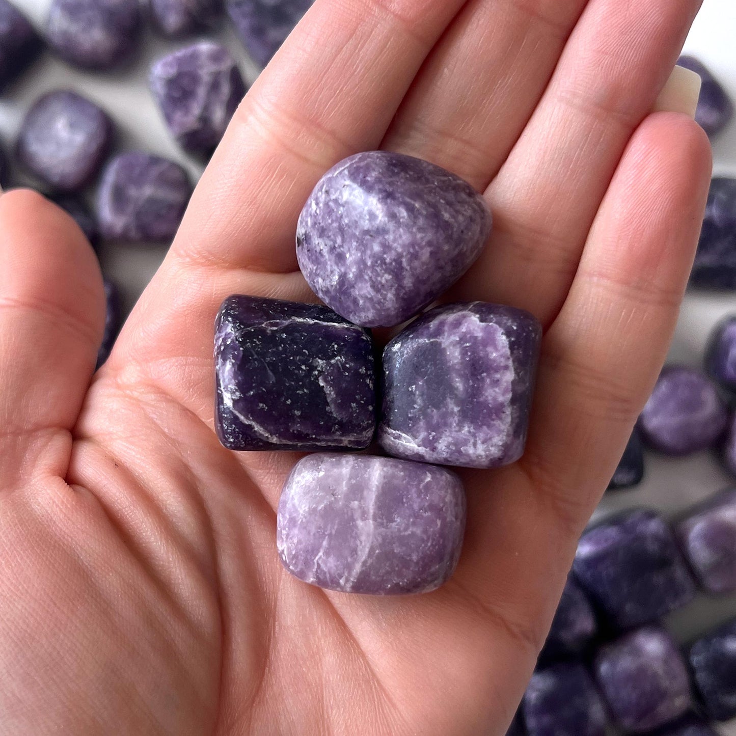 Purple Lepidolite Tumbled Stone