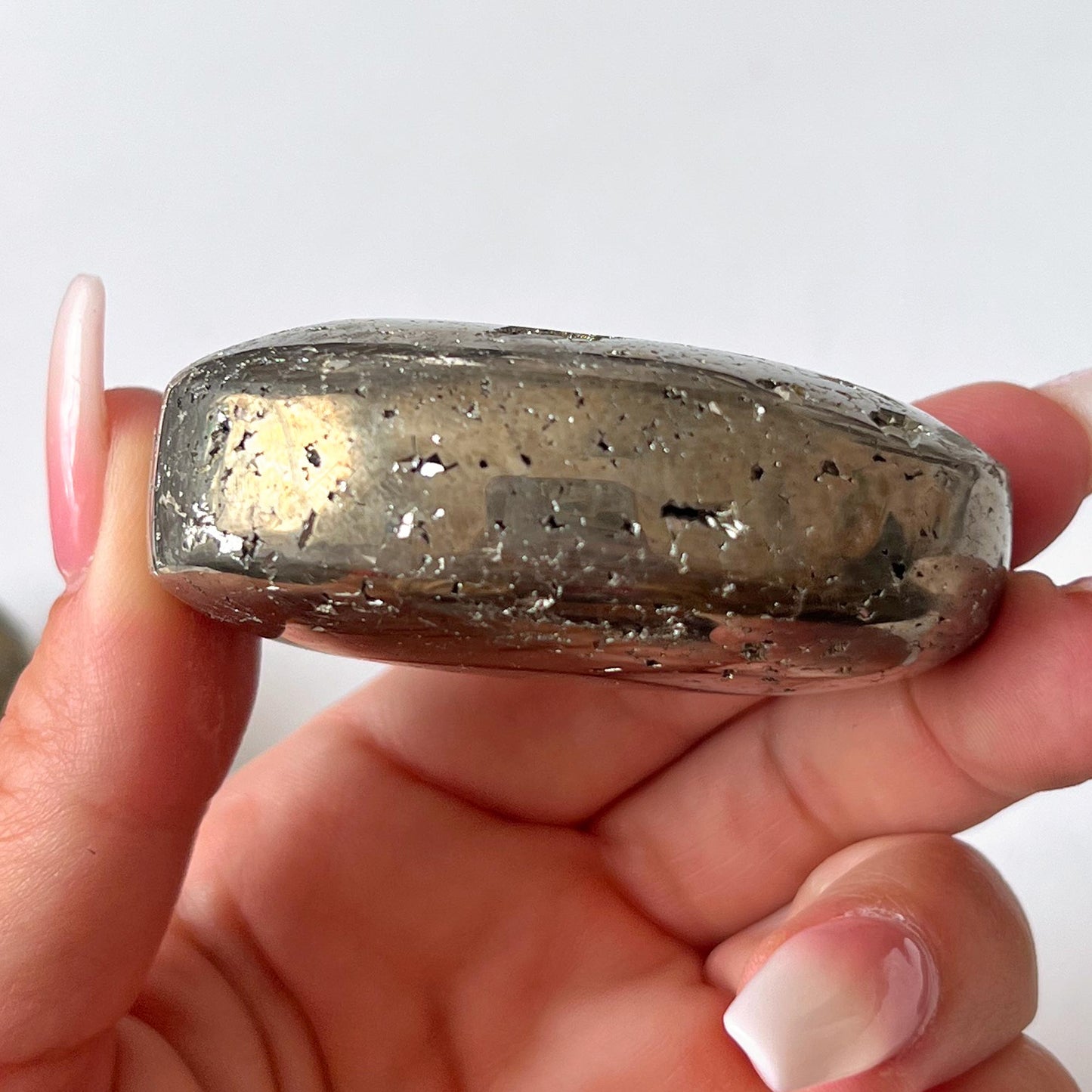 Pyrite Palm Stone