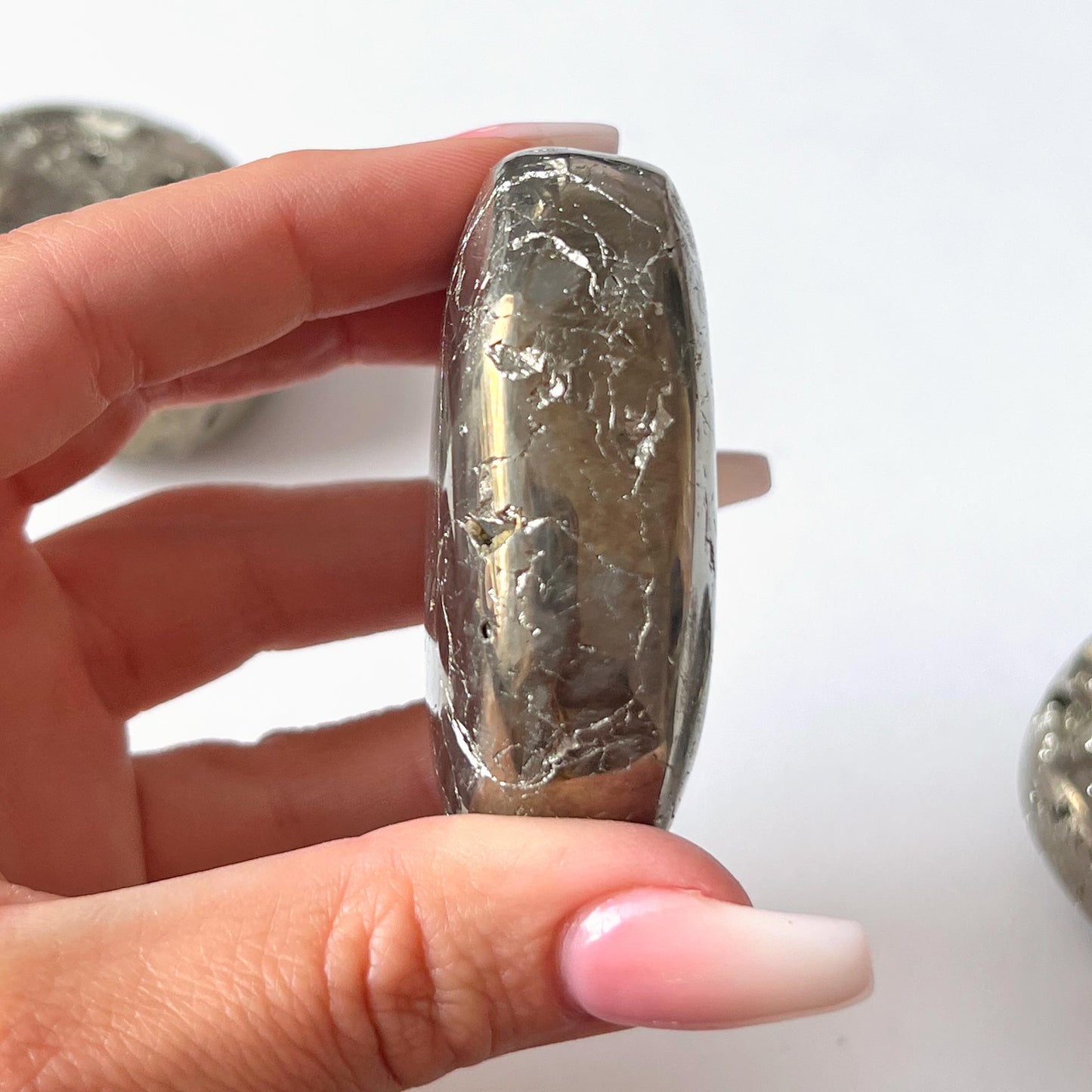 Pyrite Palm Stone