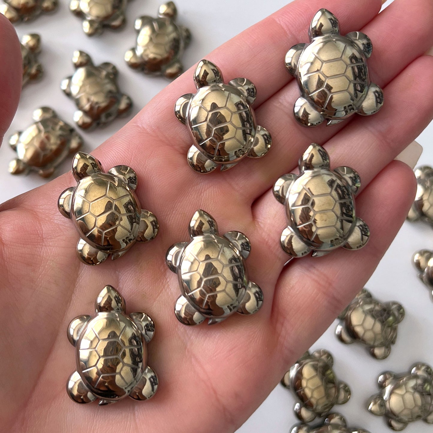 Pyrite Turtle Carving