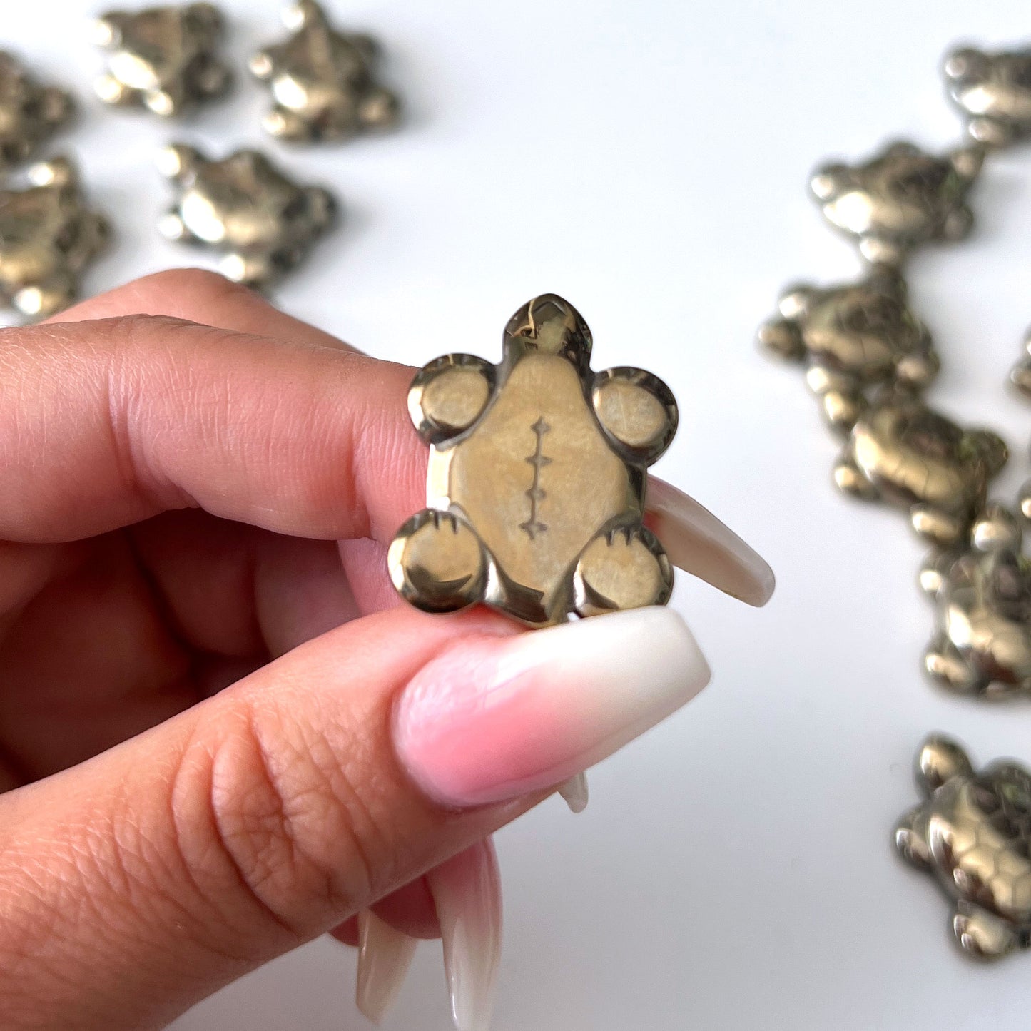 Pyrite Turtle Carving
