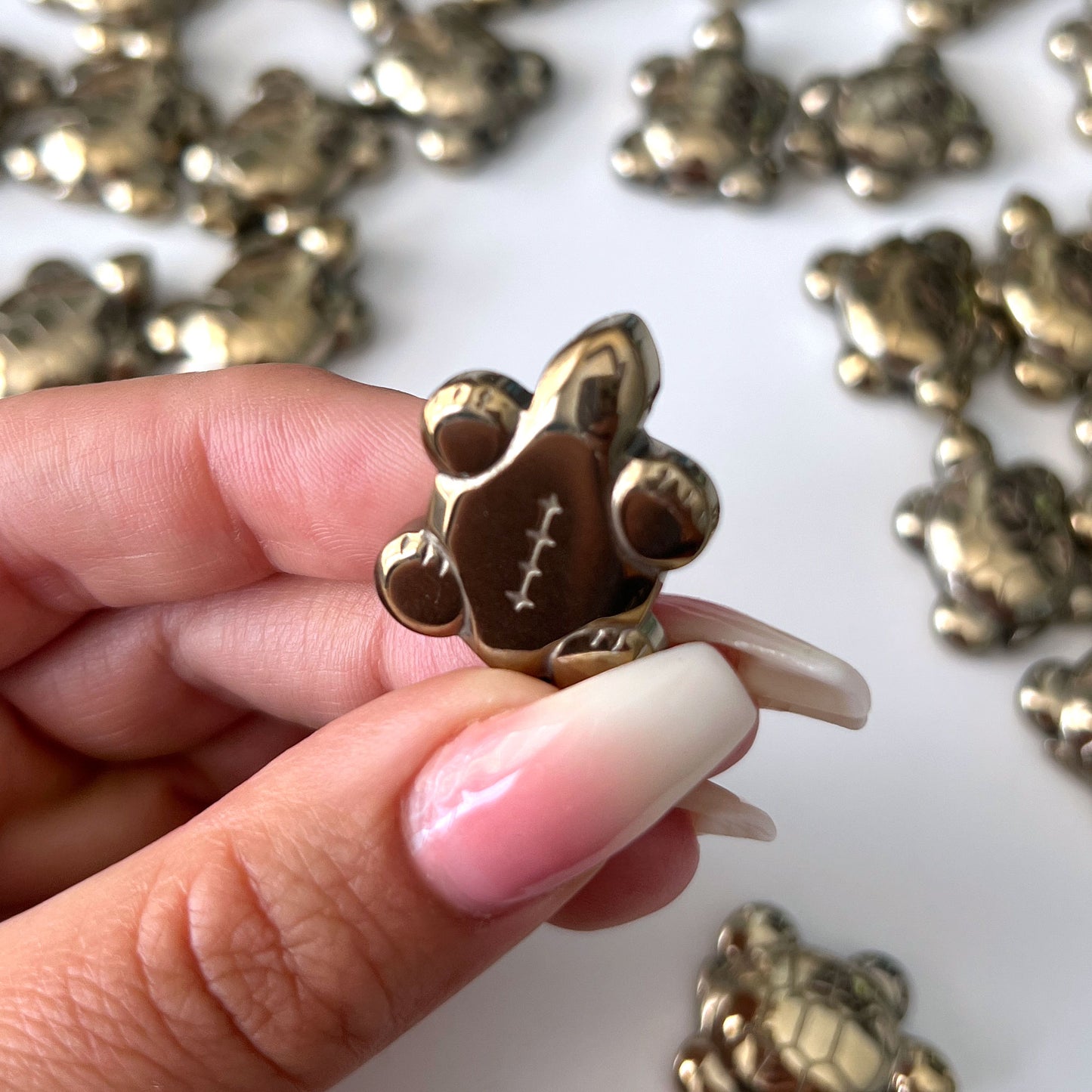 Pyrite Turtle Carving