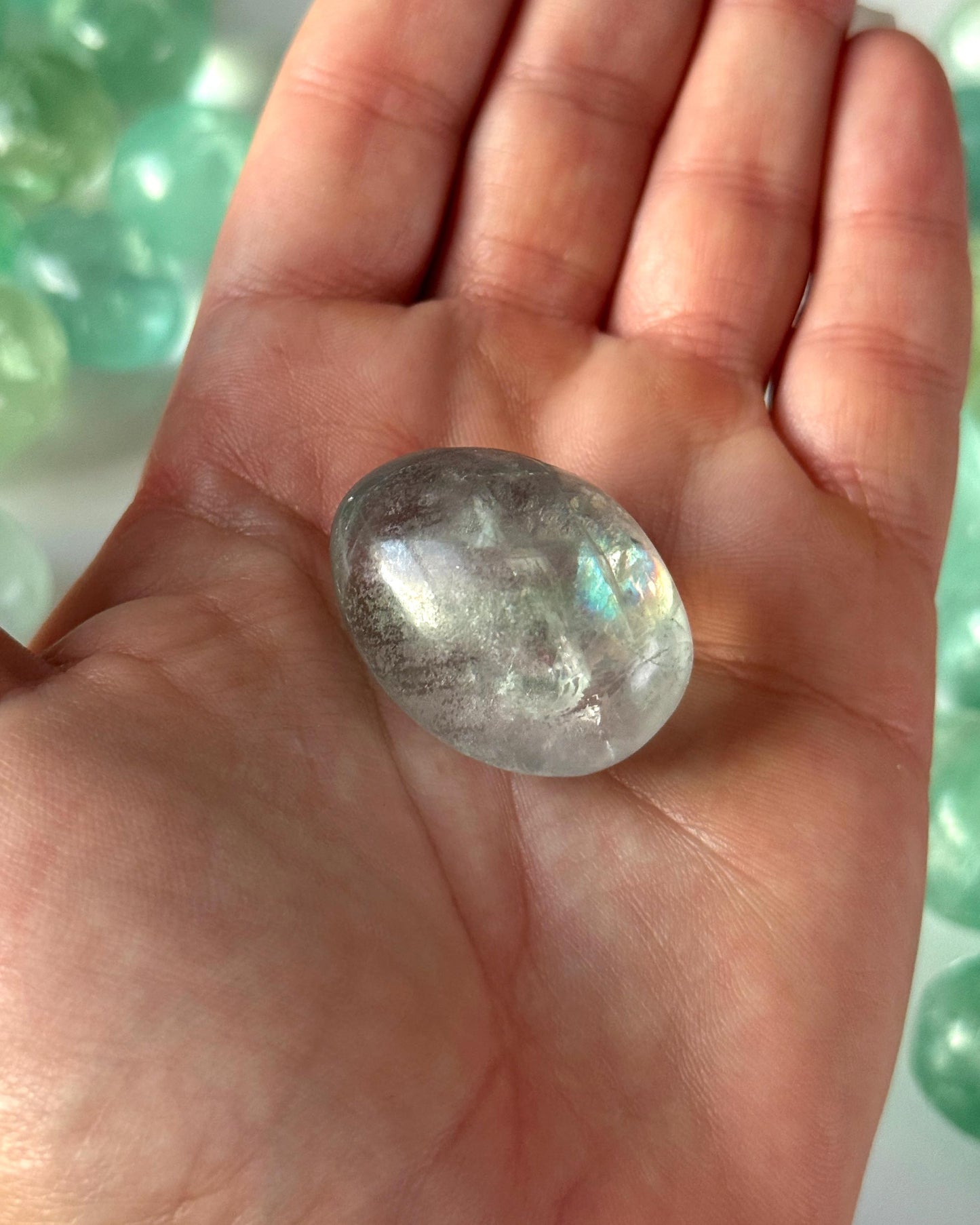 Rainbow Fluorite Tumbled Stone