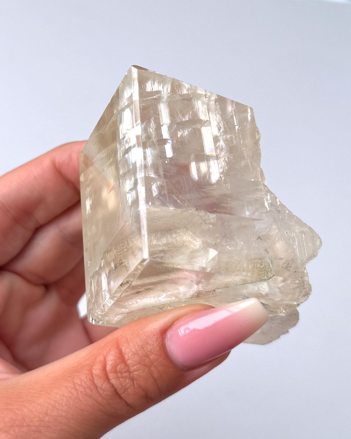 Golden Optical Calcite Rough Edge Freeform