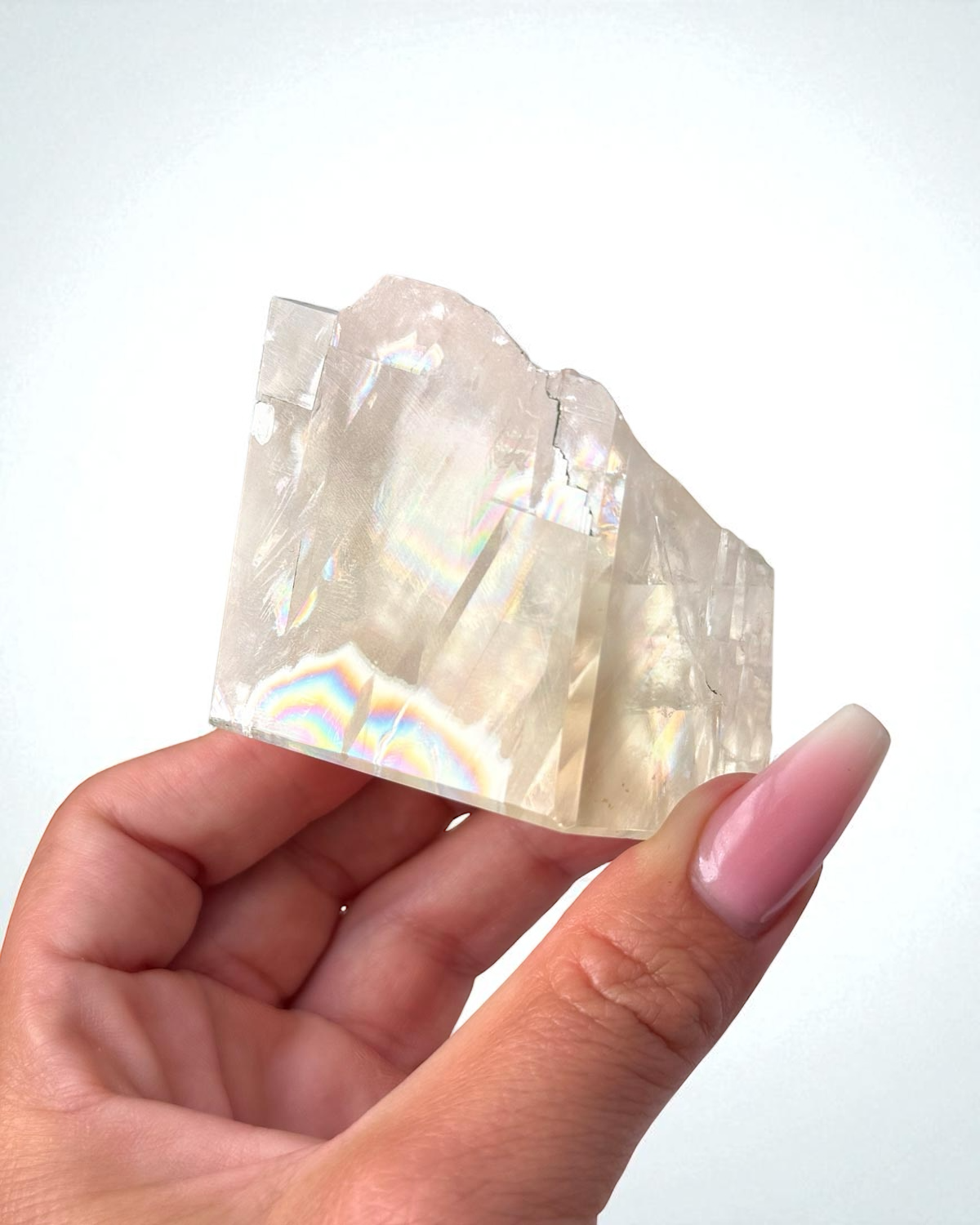 Golden Optical Calcite Rough Edge Freeform