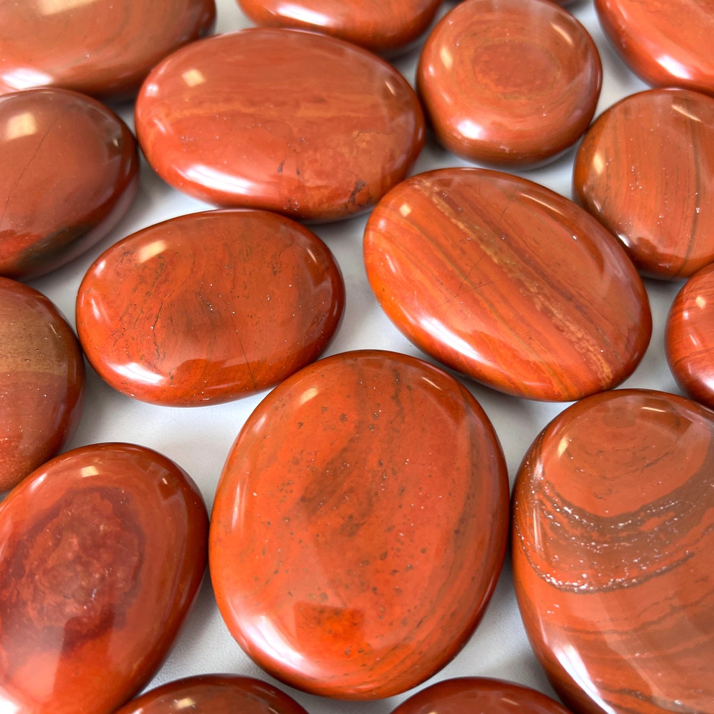 Red Jasper Palm Stone