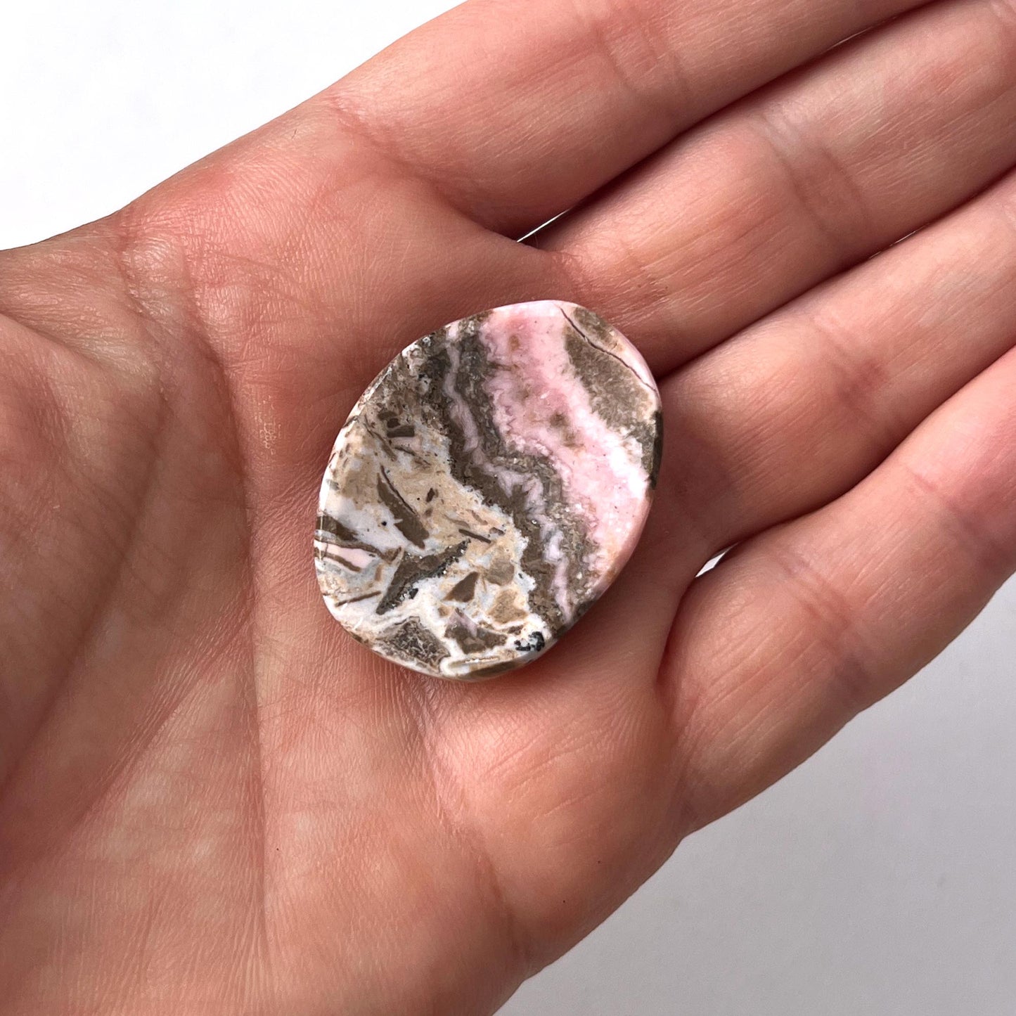 Rhodochrosite Worry Stone