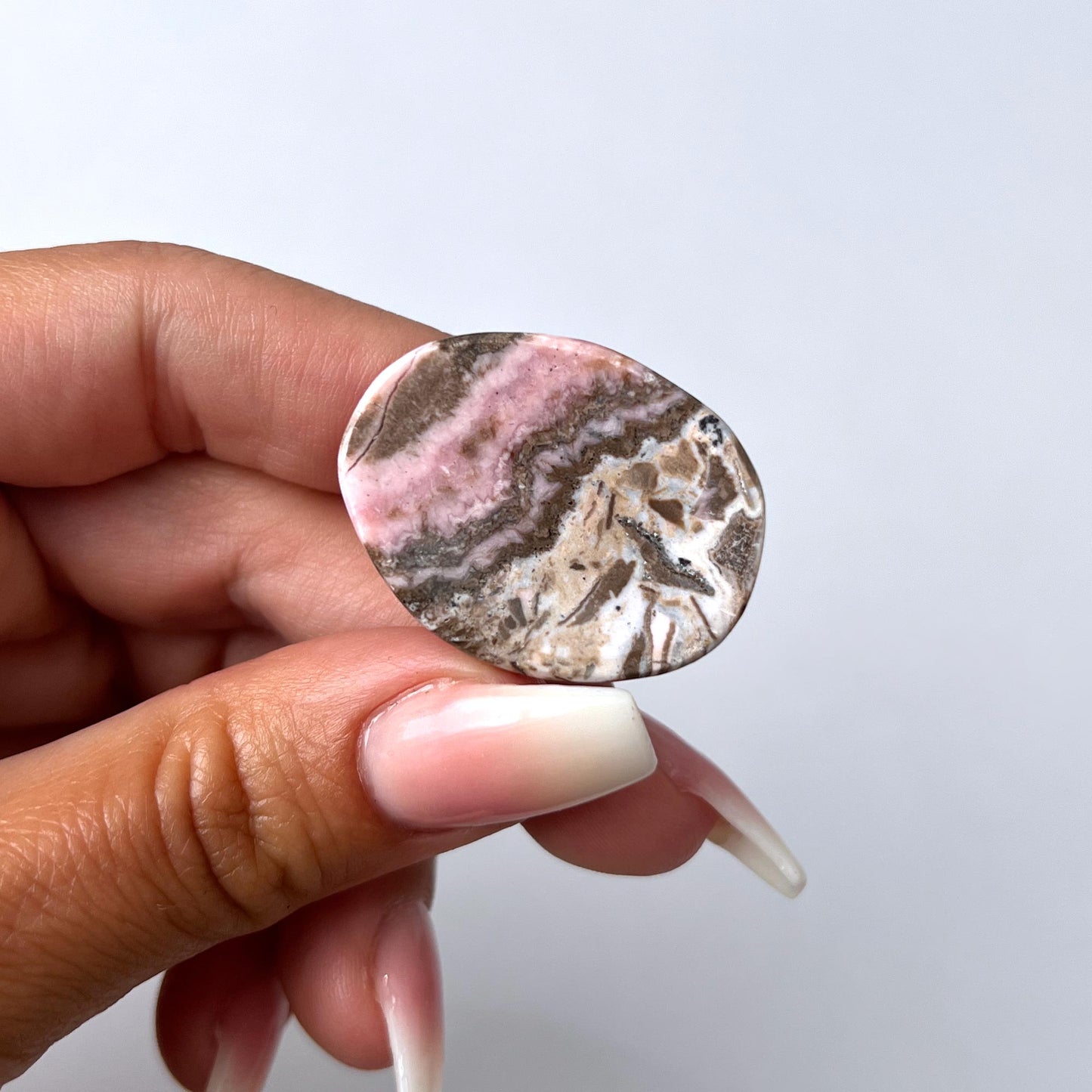 Rhodochrosite Worry Stone