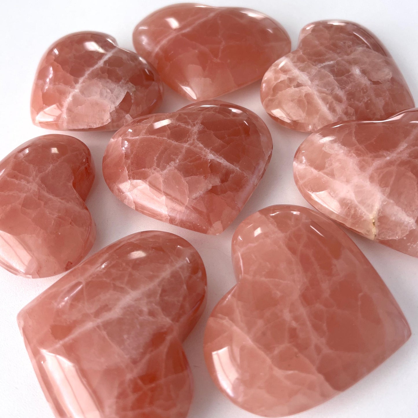 Rose Calcite Heart