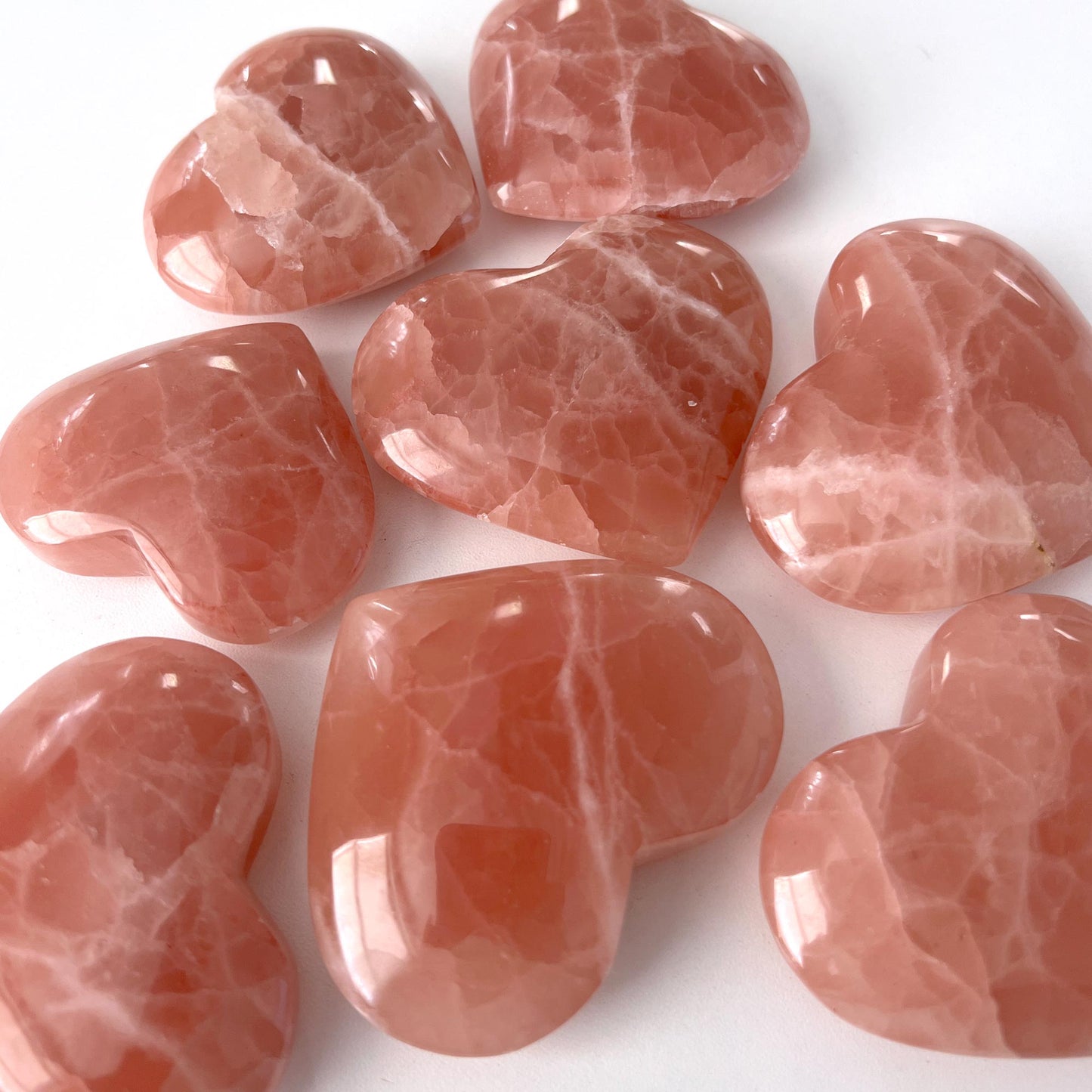 Rose Calcite Heart