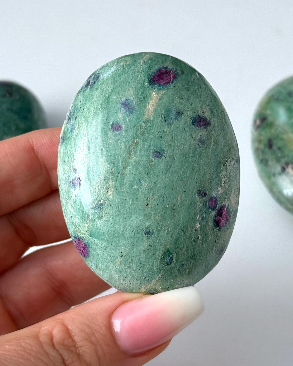 Ruby Fuchsite Palm Stone