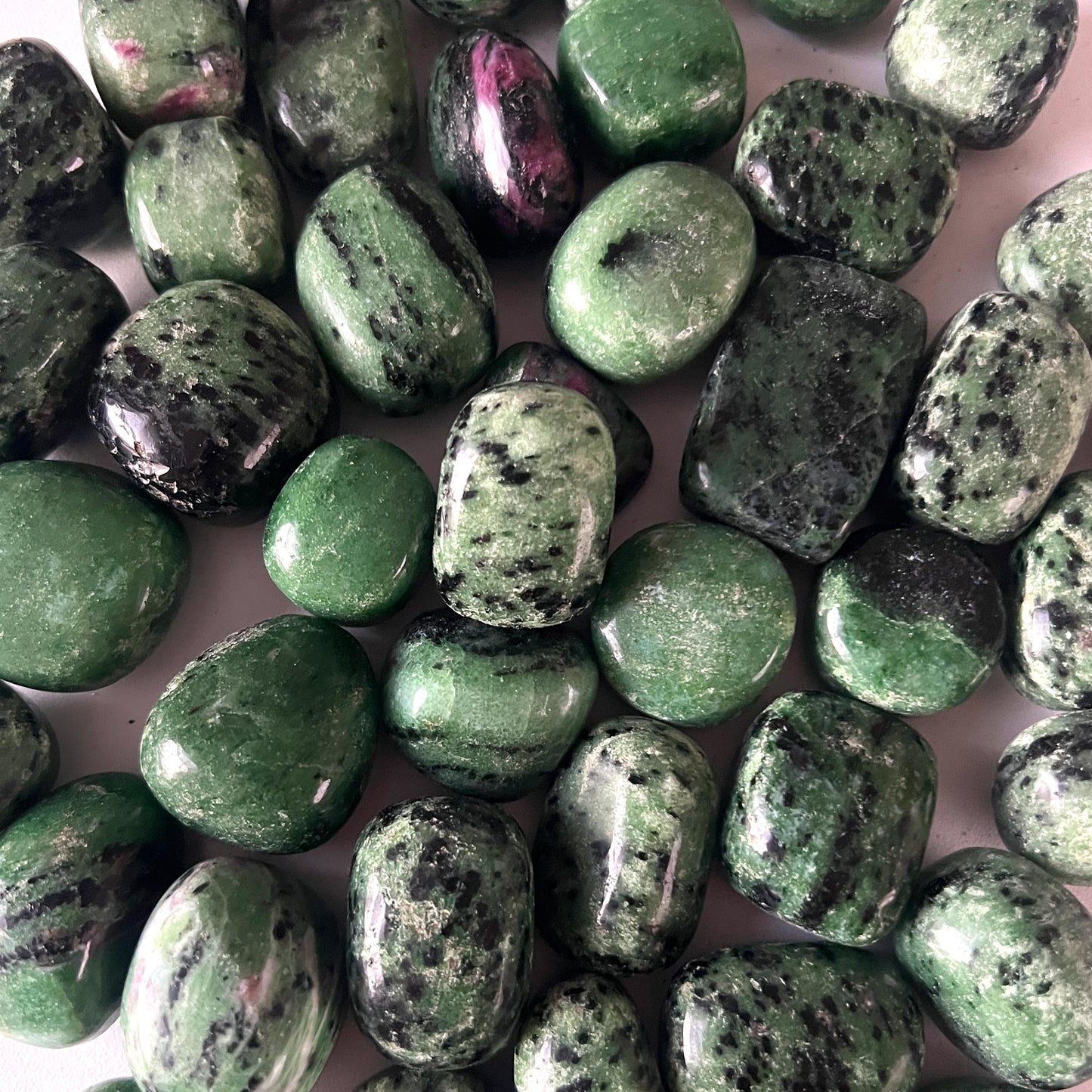 Ruby Zoisite Tumbled Stone