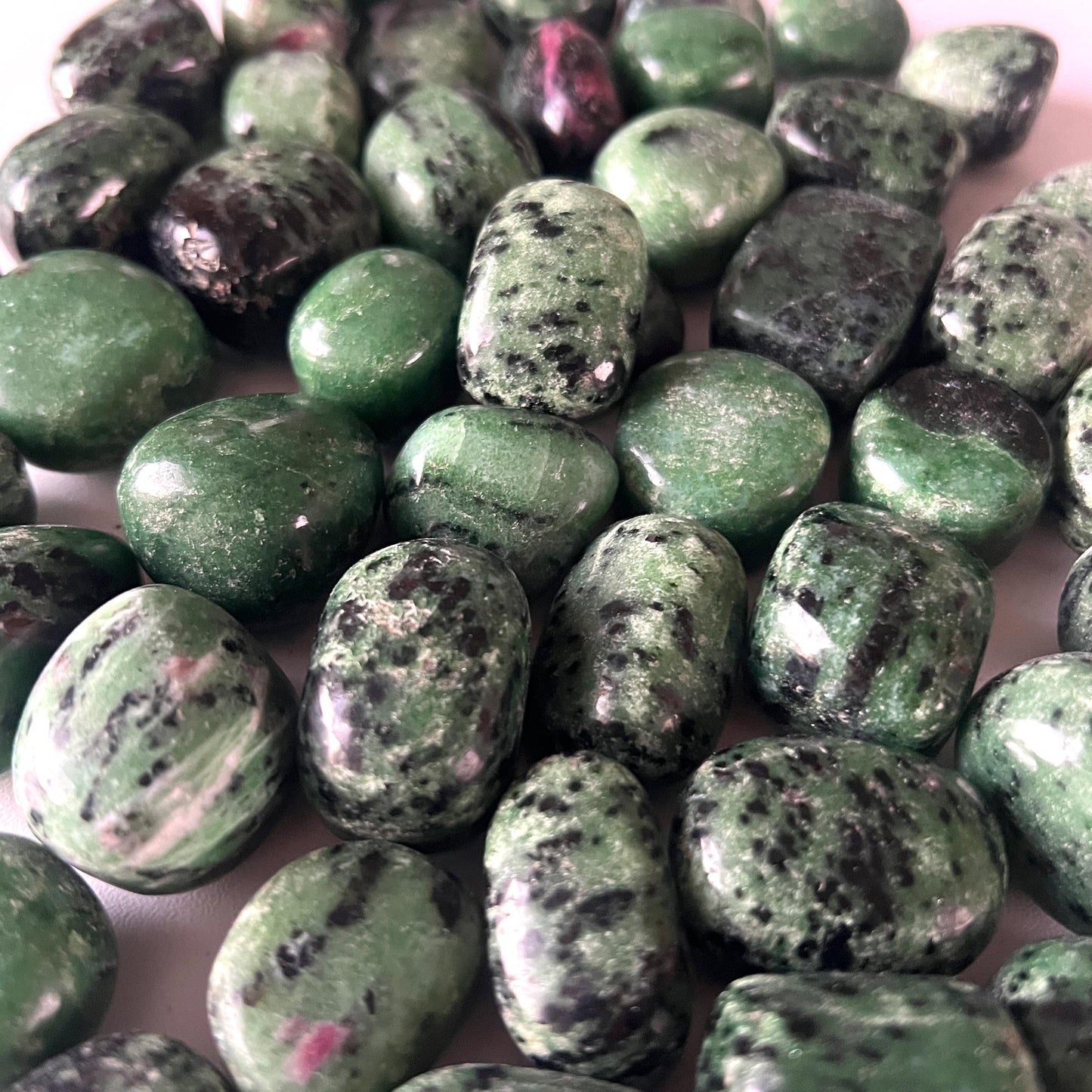 Ruby Zoisite Tumbled Stone