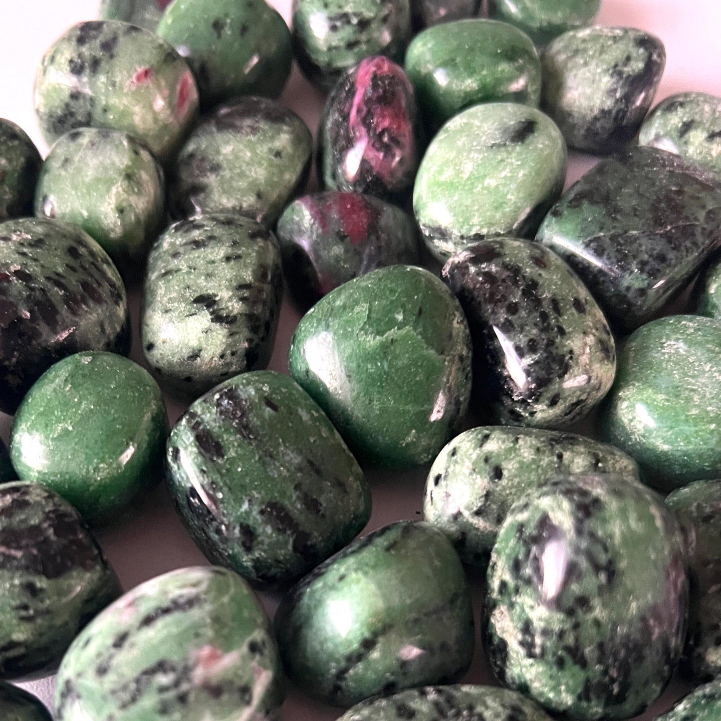 Ruby Zoisite Tumbled Stone
