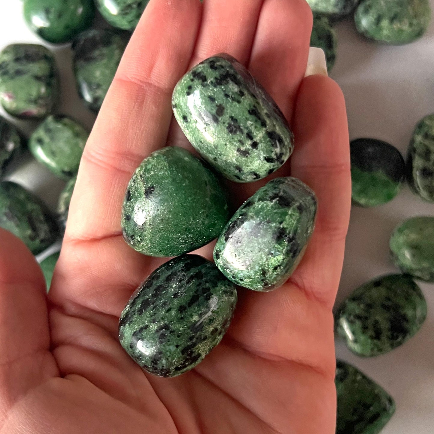 Ruby Zoisite Tumbled Stone