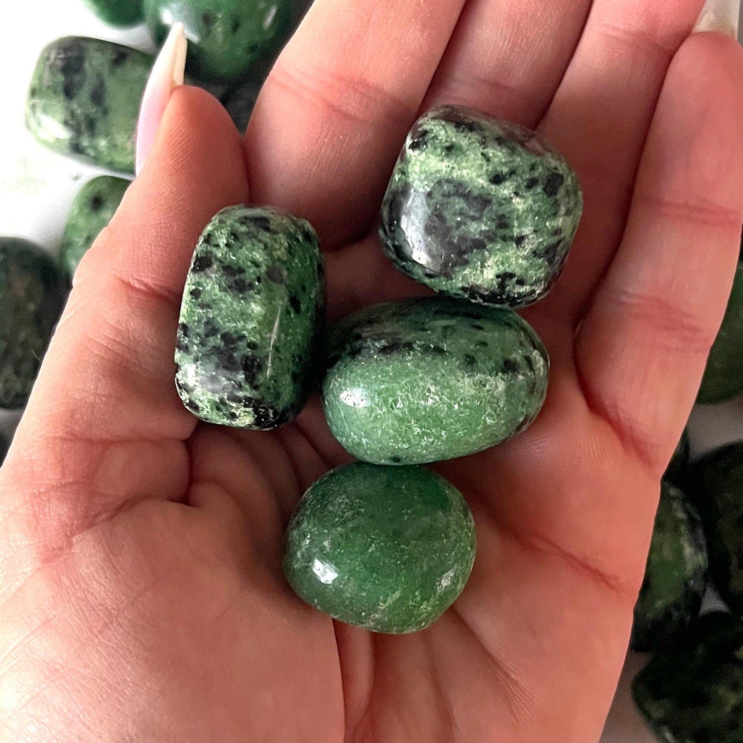 Ruby Zoisite Tumbled Stone