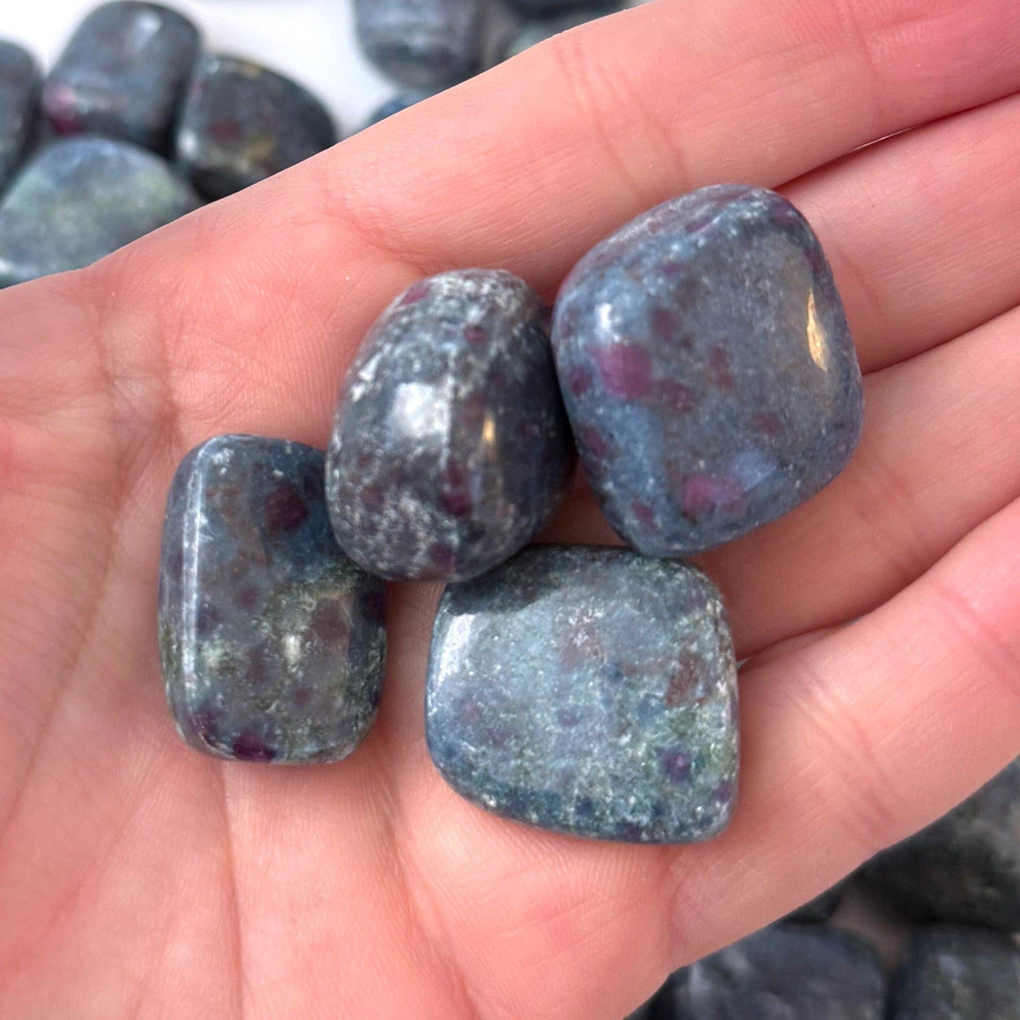 Ruby Blue Kyanite Tumbled Stone