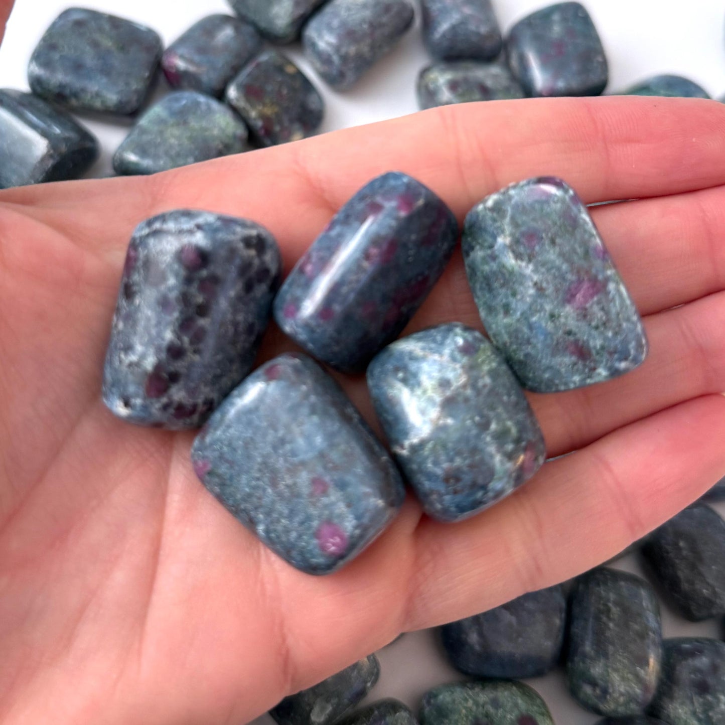 Ruby Blue Kyanite Tumbled Stone