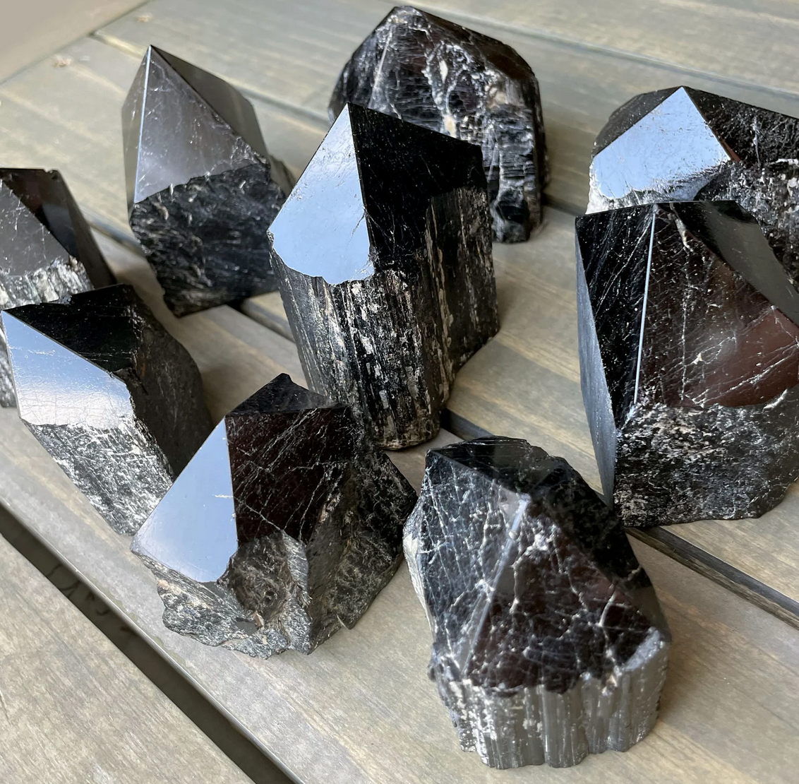 Black Tourmaline Point