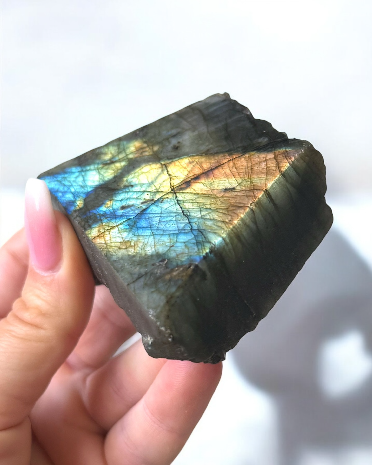 Labradorite Semi Polished Slab