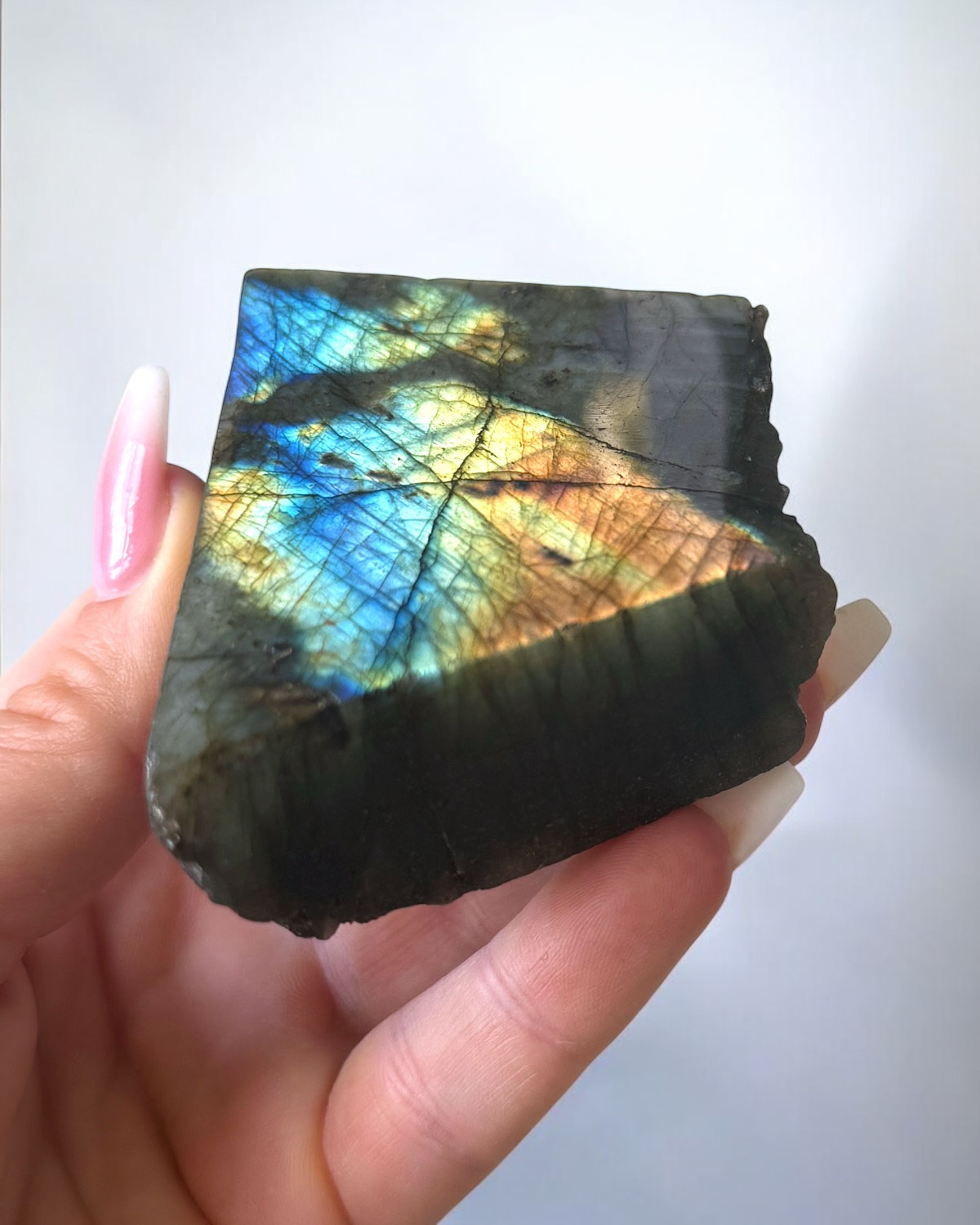 Labradorite Semi Polished Slab