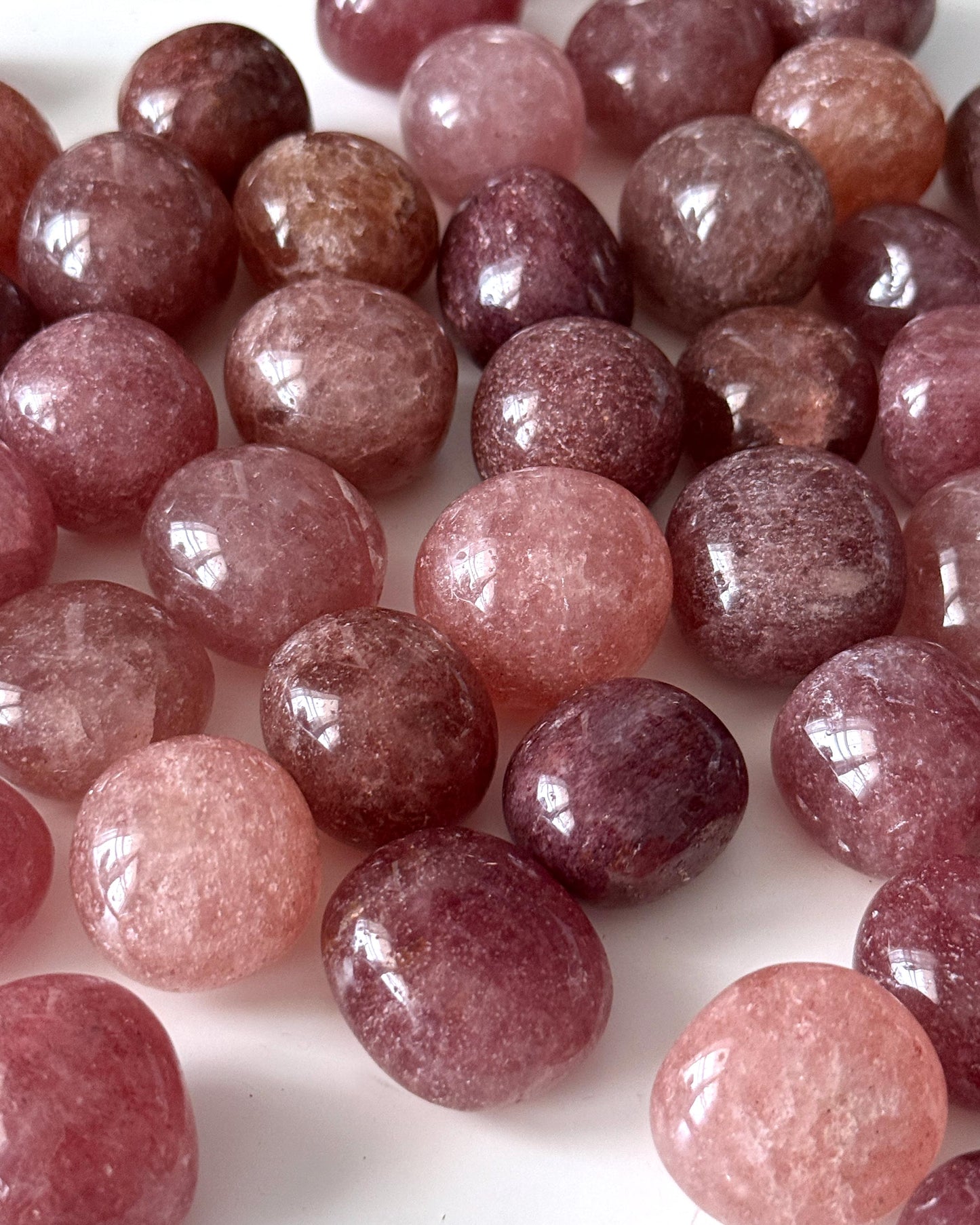 Strawberry Quartz Tumbled Stone