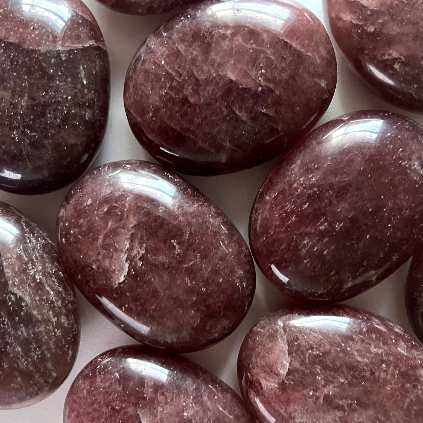 Strawberry Quartz Palm Stone