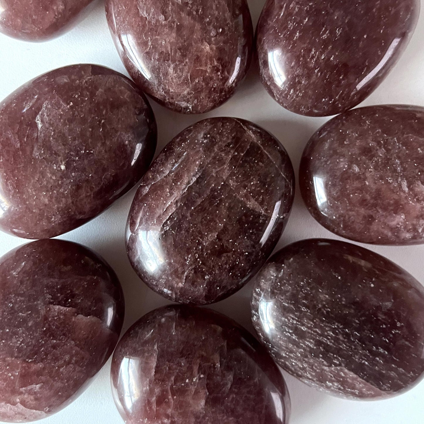 Strawberry Quartz Palm Stone