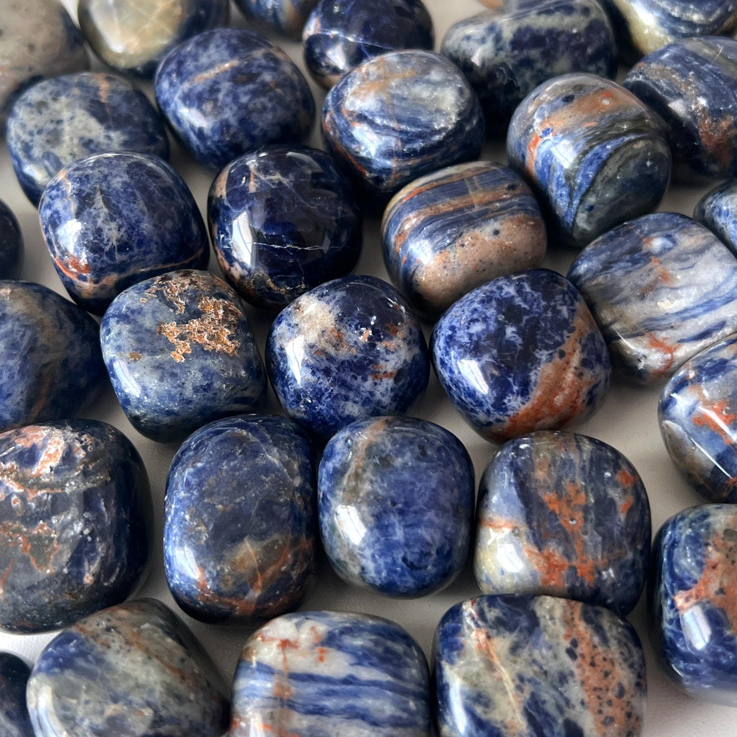 Sunset Sodalite Tumbled Stone