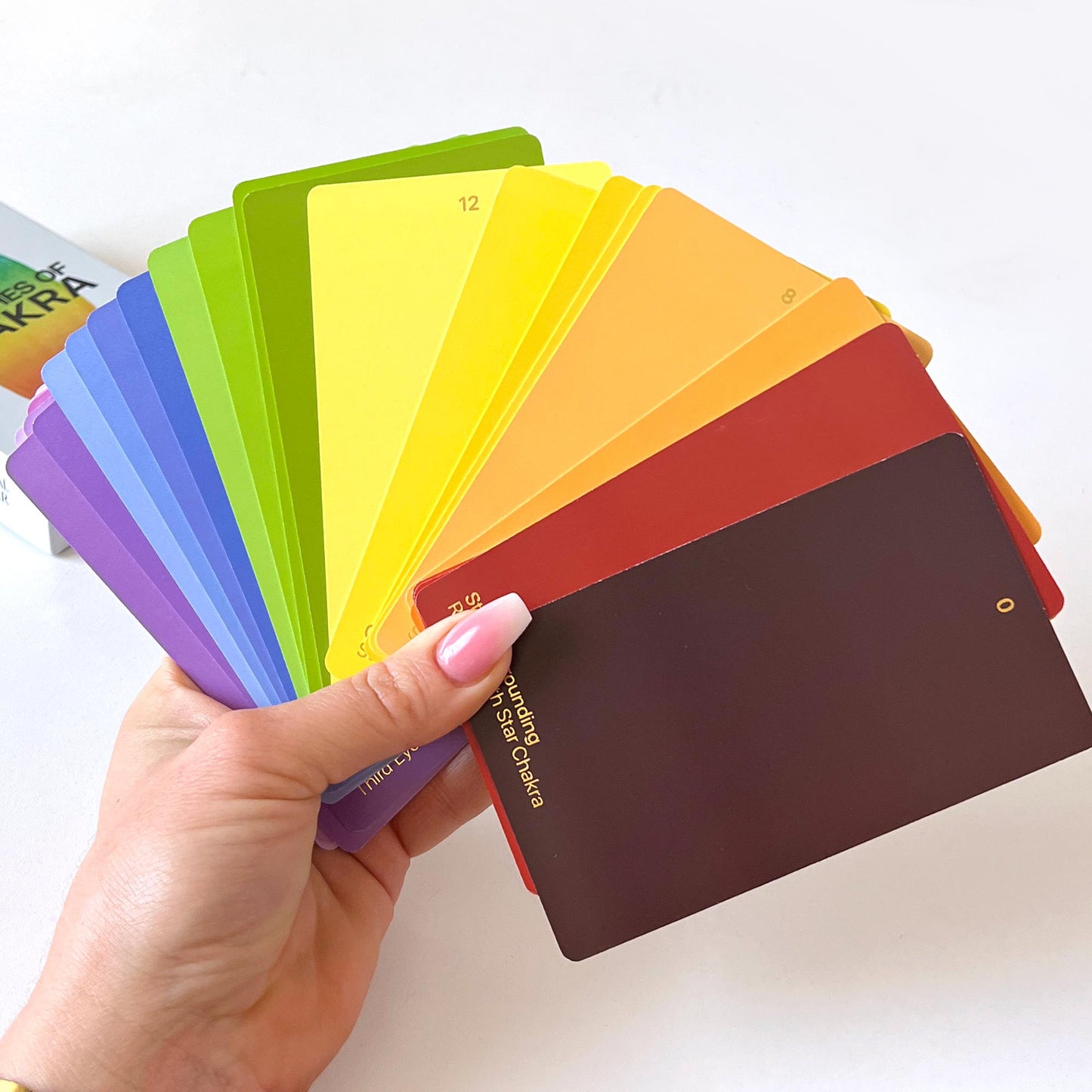 Swatches of Chakra Oracle Deck