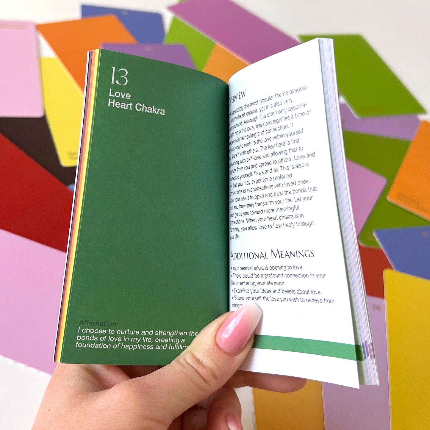 Swatches of Chakra Oracle Deck