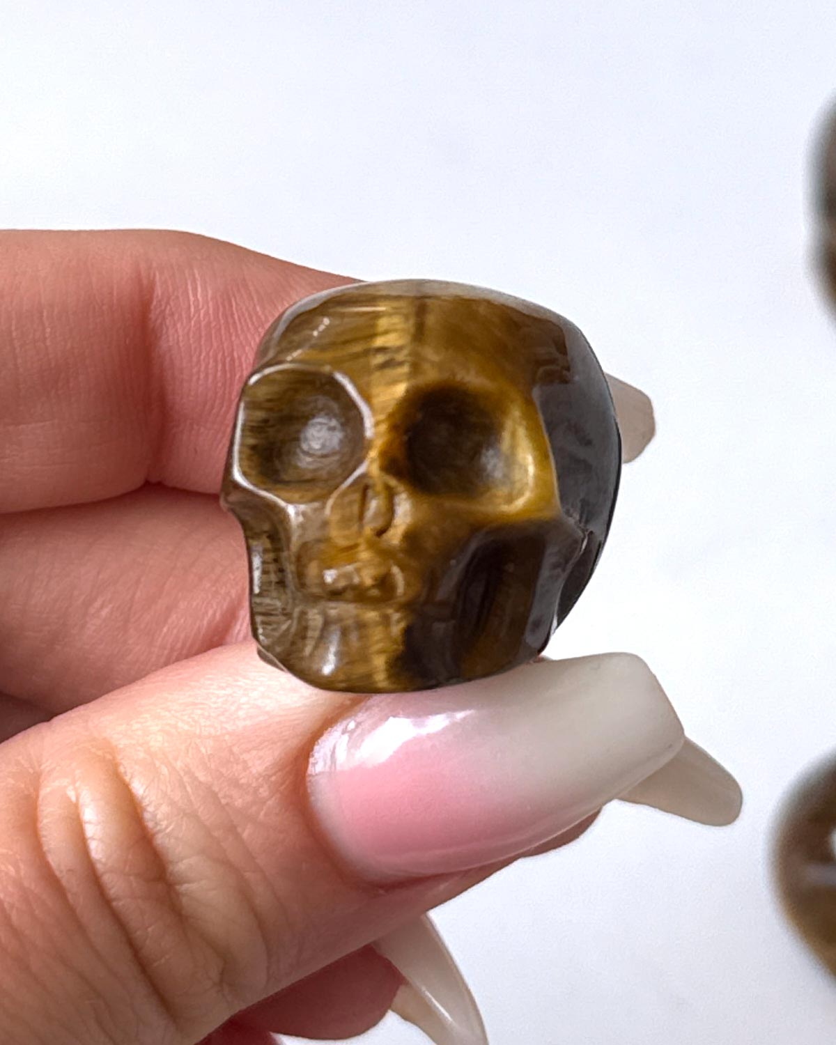 Tiger's Eye Skull