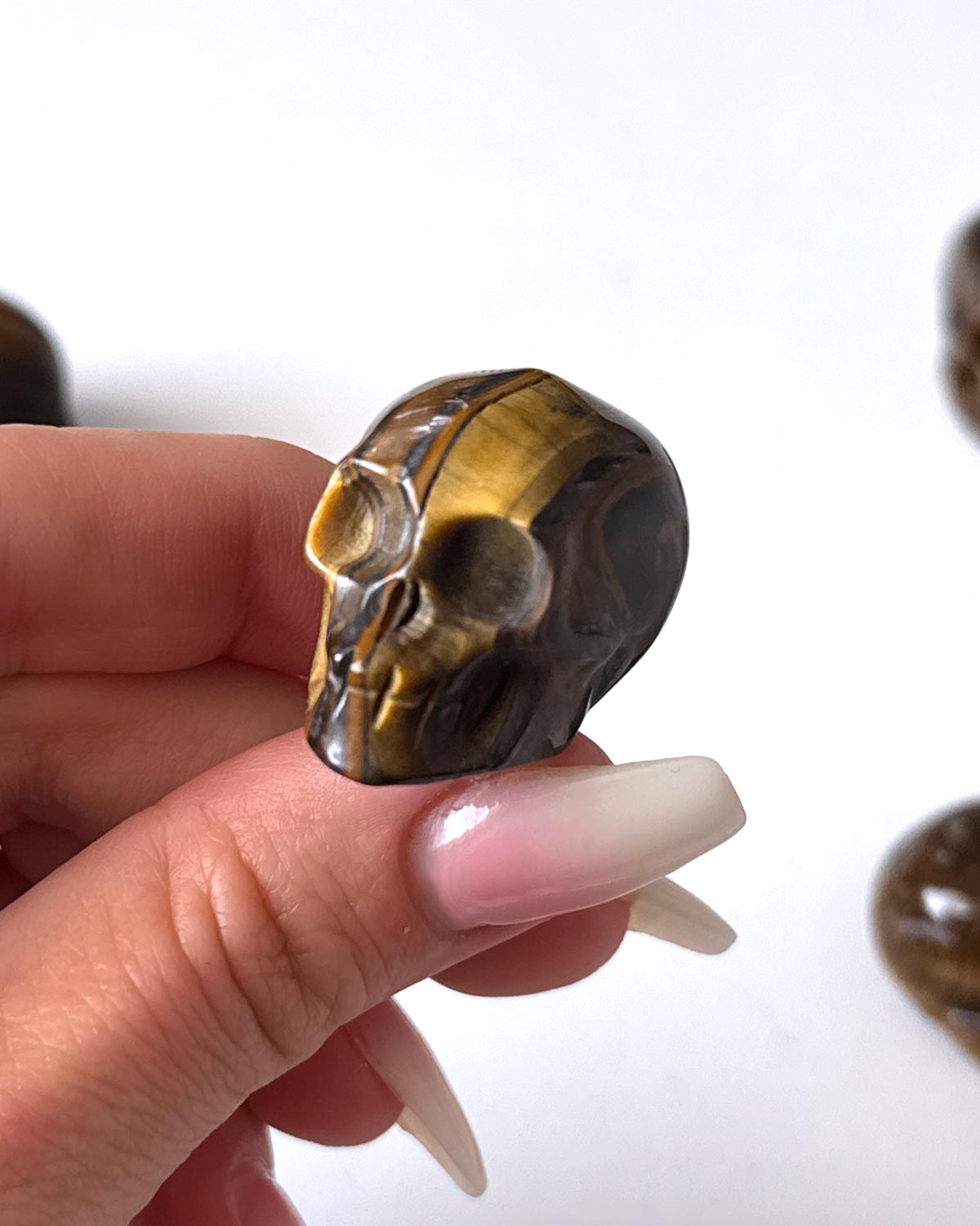 Tiger's Eye Skull