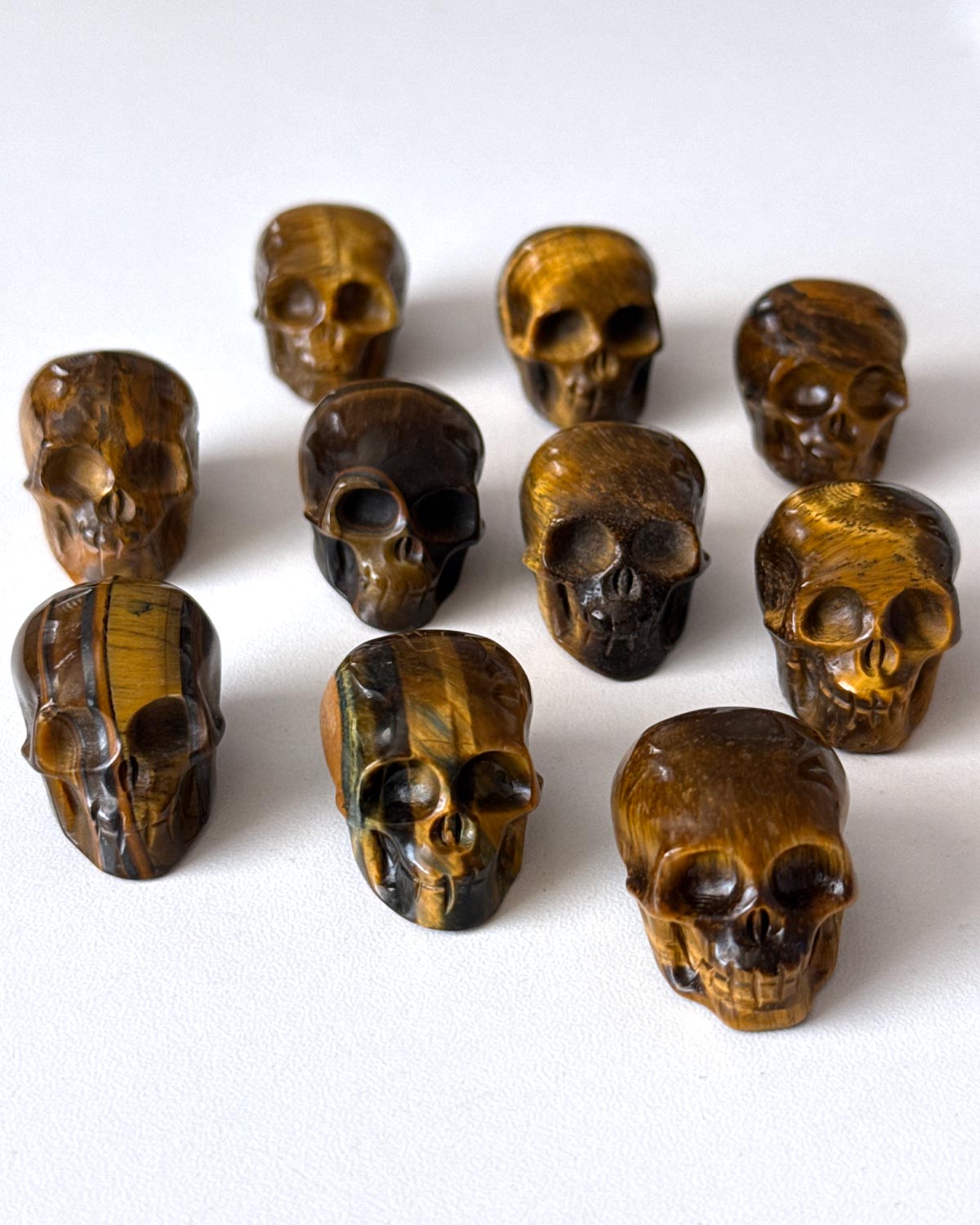 Tiger's Eye Skull