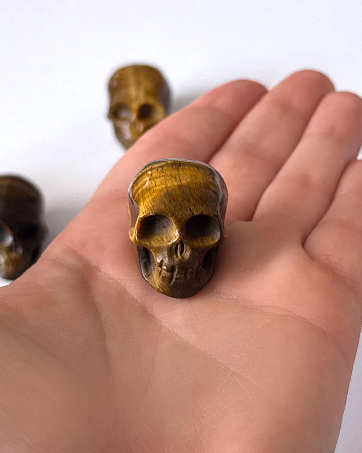 Tiger's Eye Skull