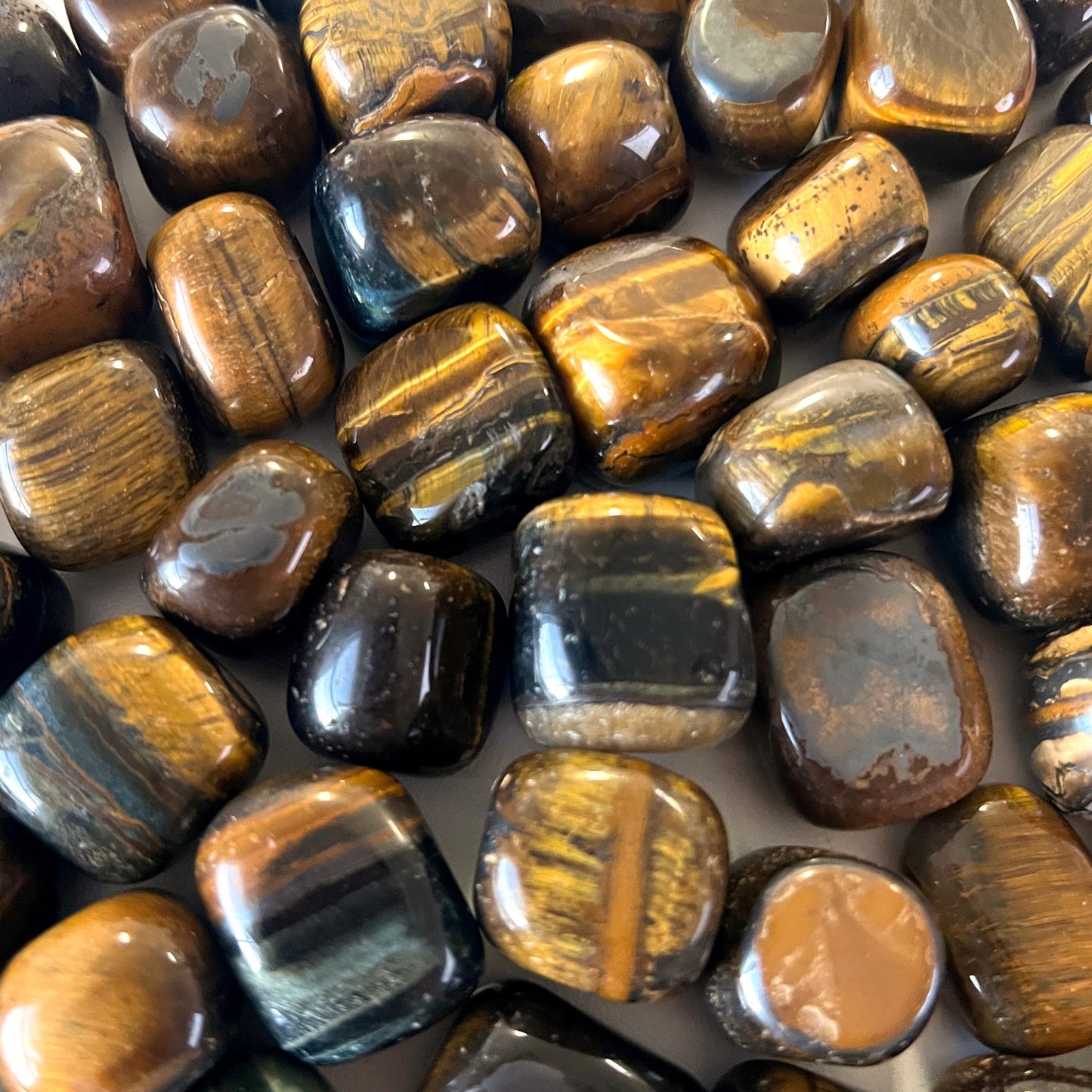 Tiger's Eye Tumbled Stone