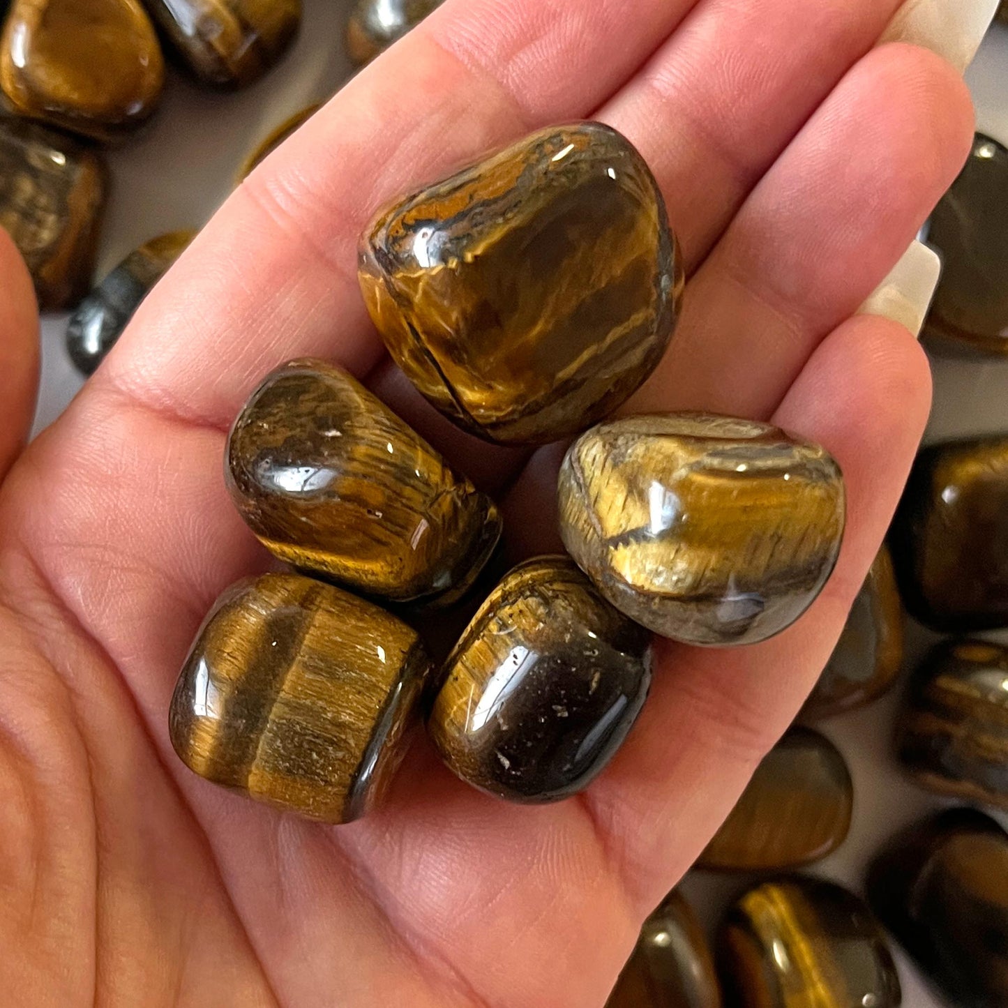 Tiger's Eye Tumbled Stone