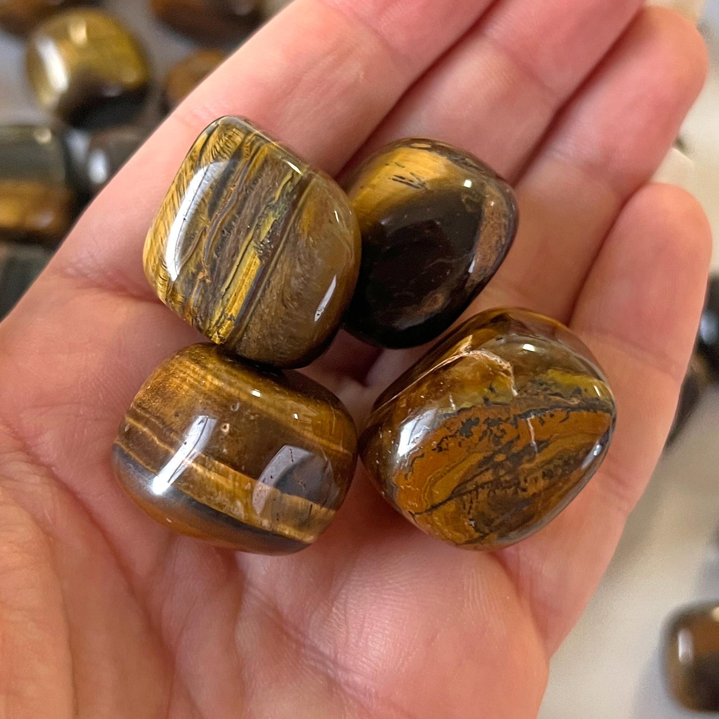Tiger's Eye Tumbled Stone