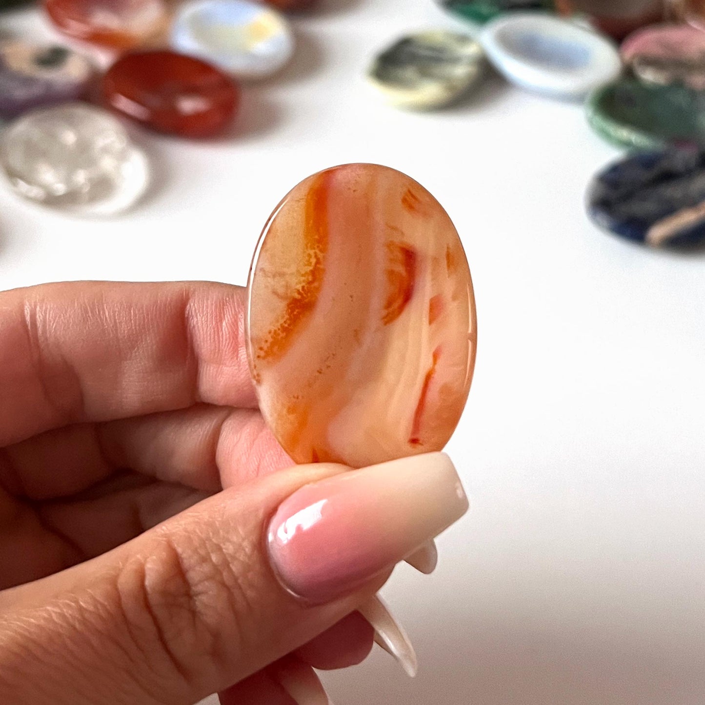 Carnelian Worry Stone