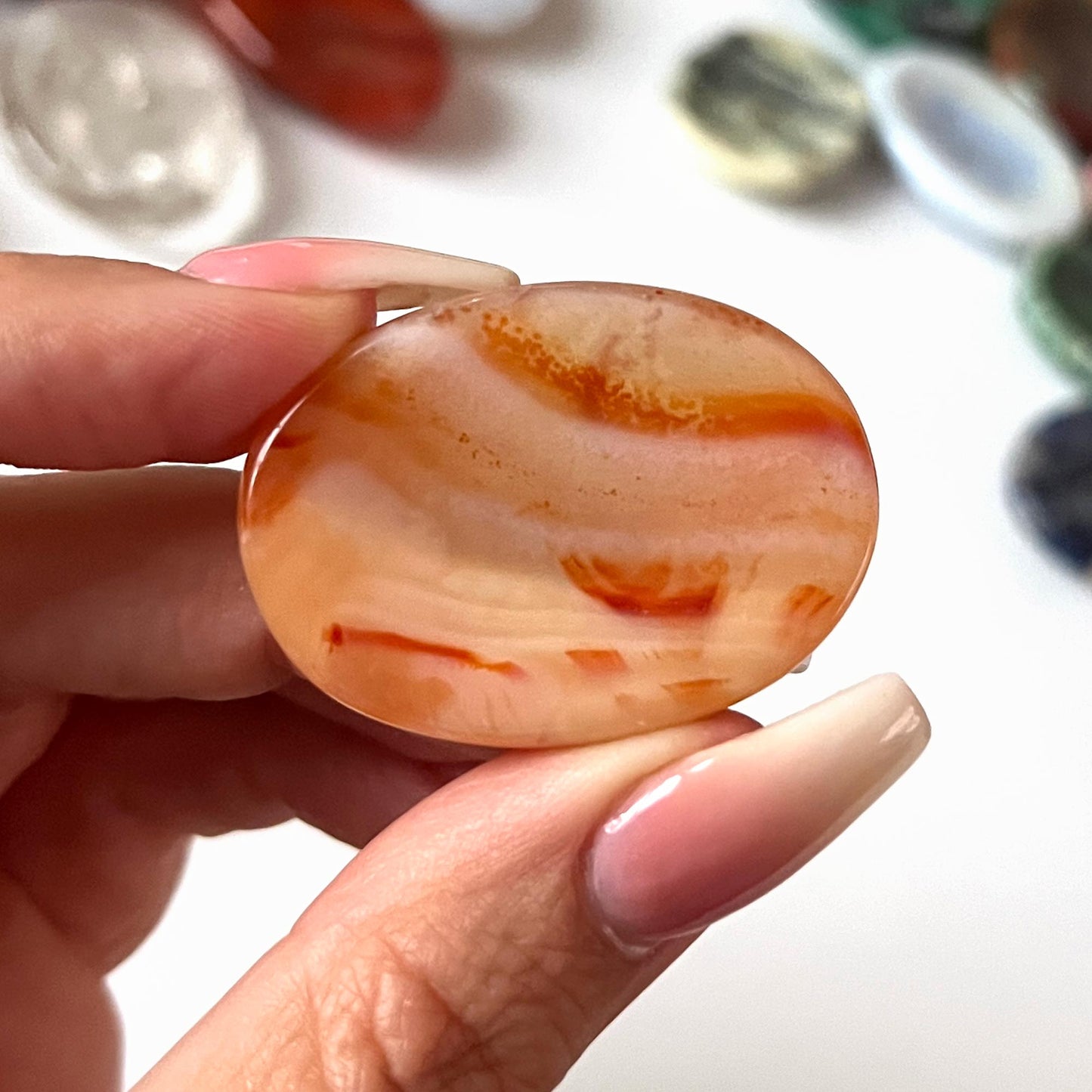 Carnelian Worry Stone