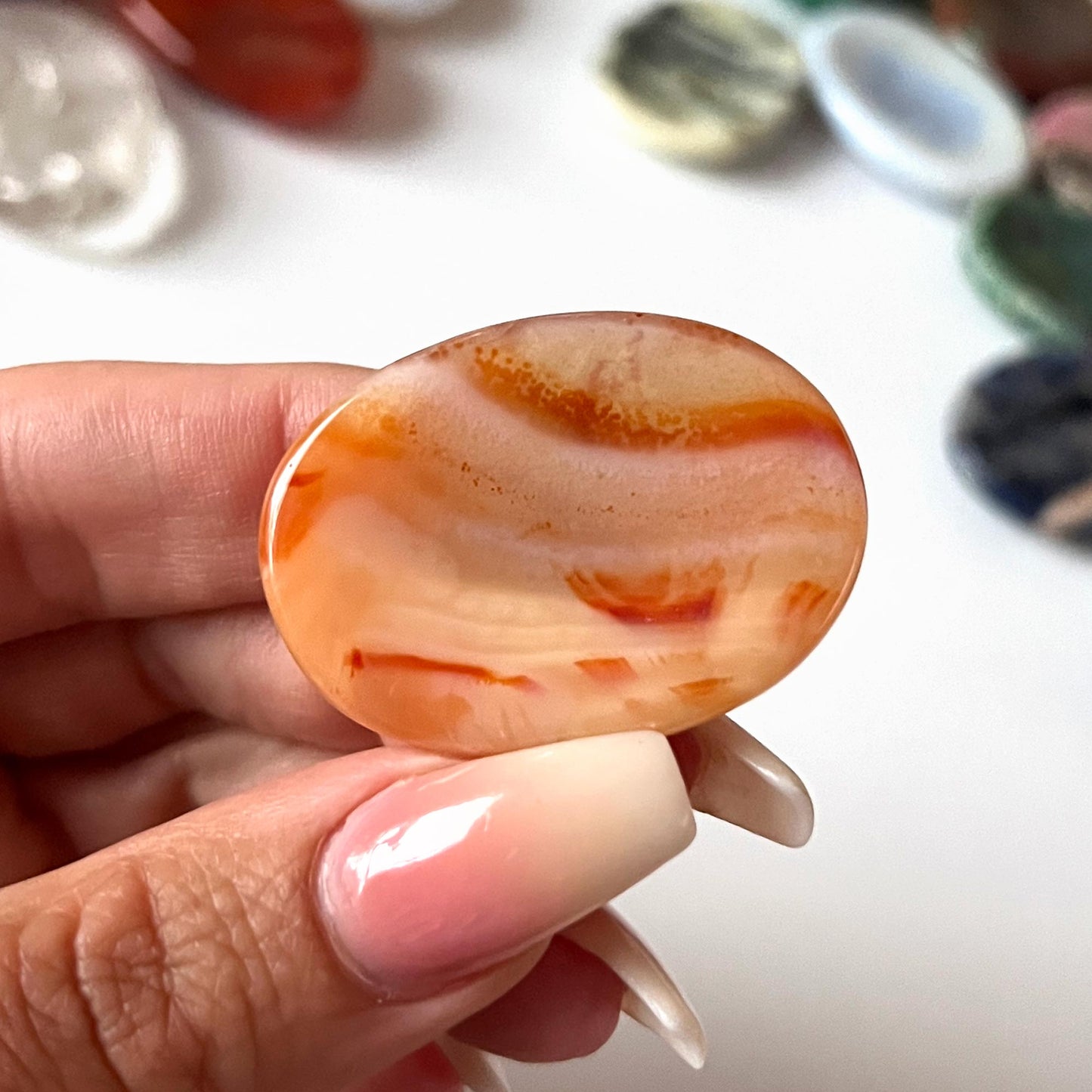 Carnelian Worry Stone