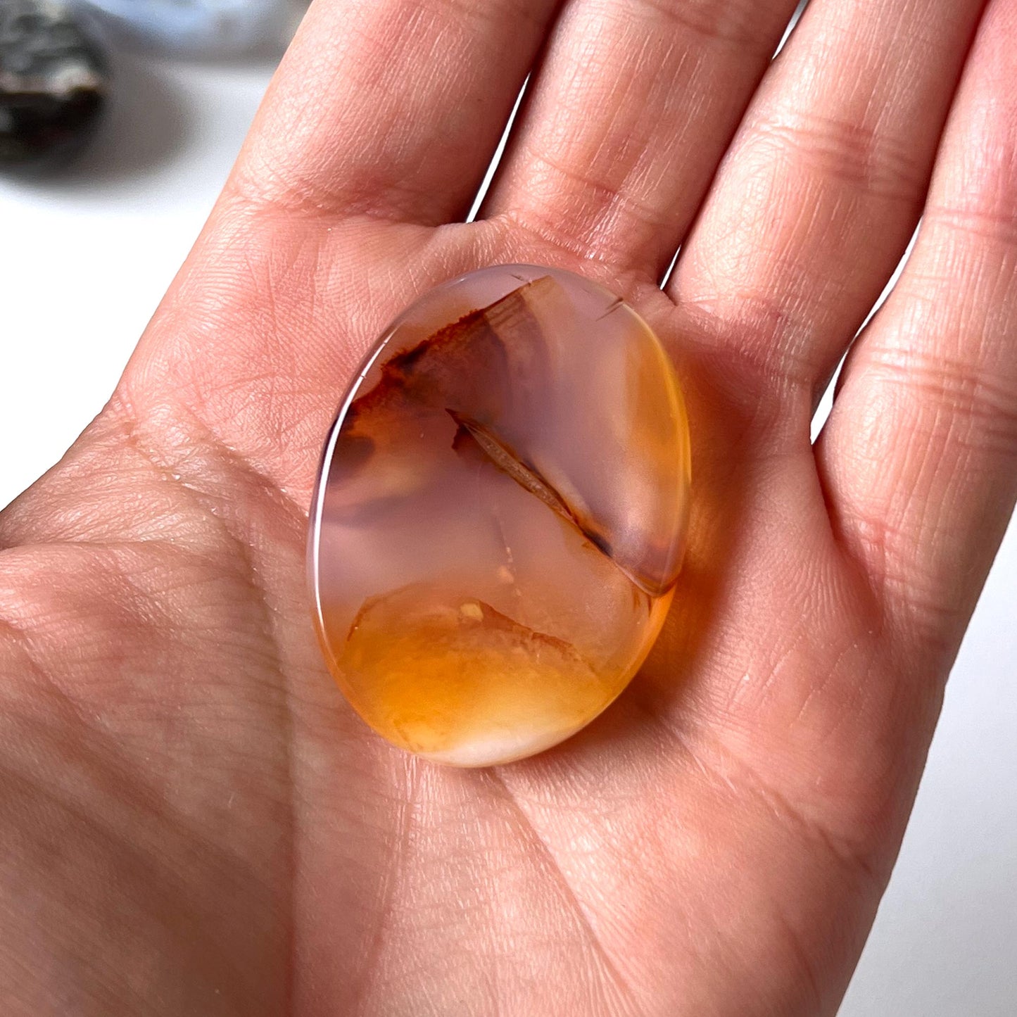 Carnelian Worry Stone