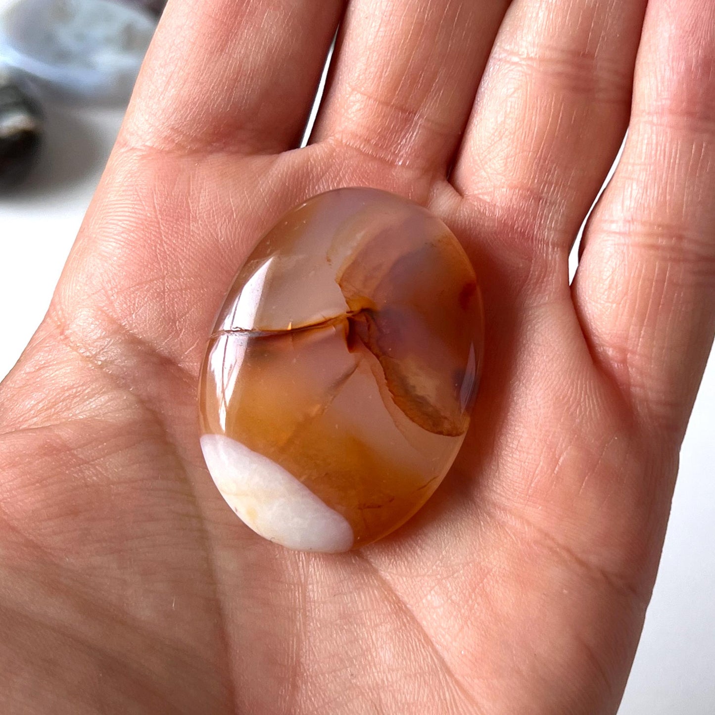 Carnelian Worry Stone