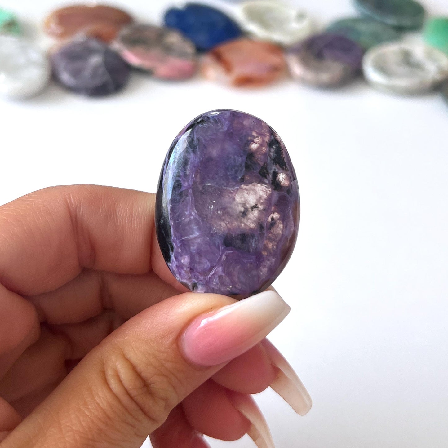 Charoite Worry Stone
