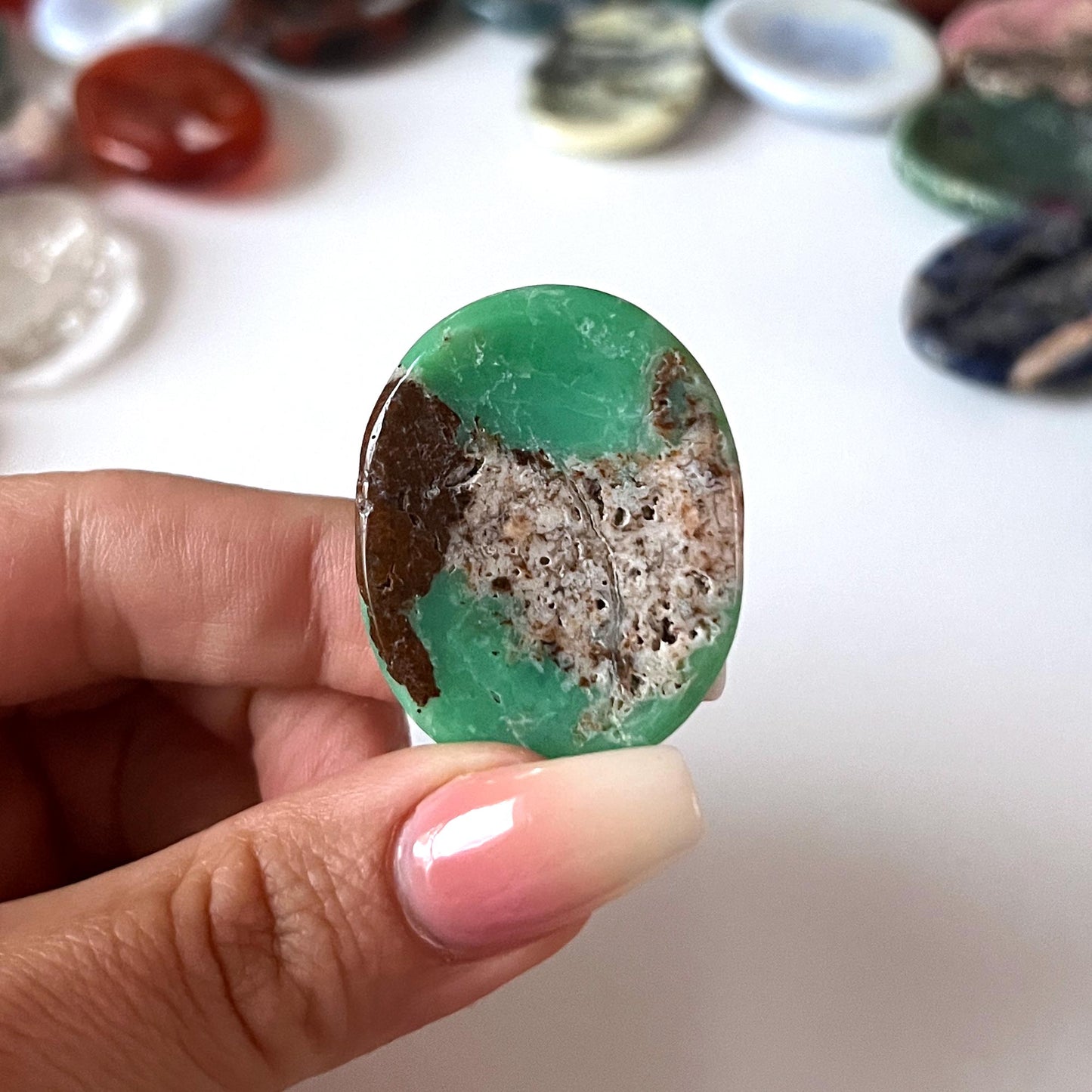 Chrysoprase Worry Stone