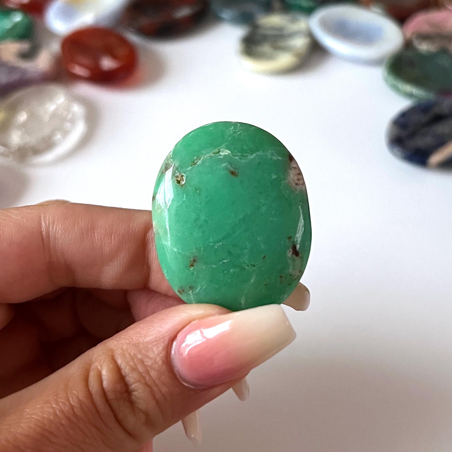 Chrysoprase Worry Stone