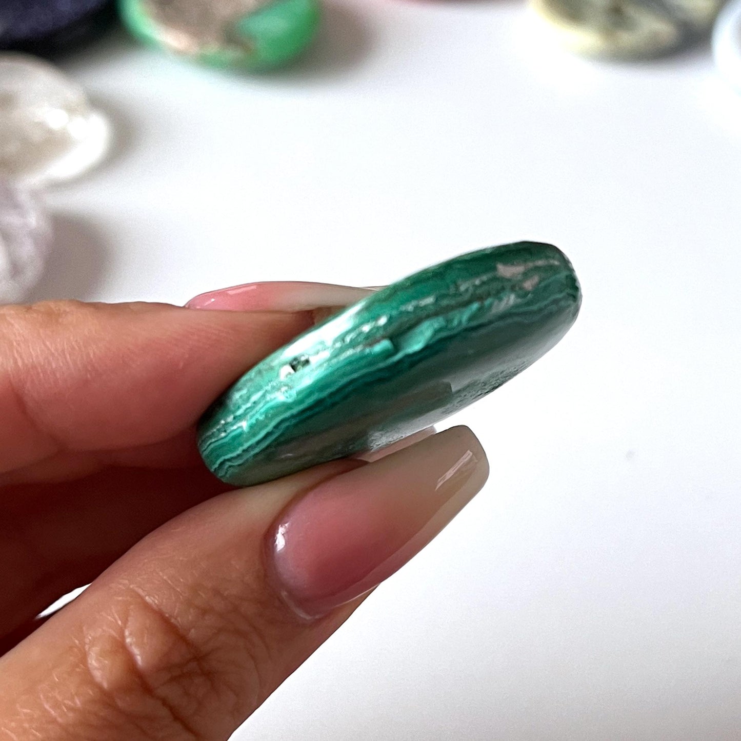 Malachite Worry Stone