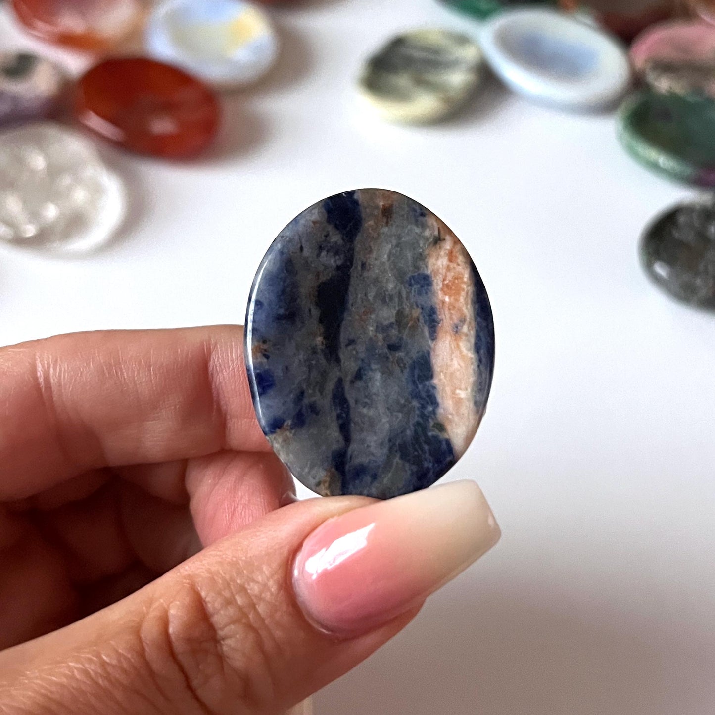 Sodalite Worry Stone