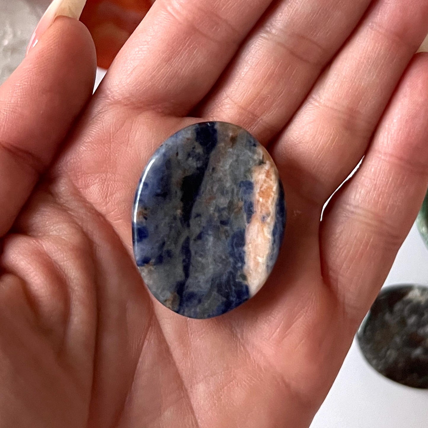 Sodalite Worry Stone